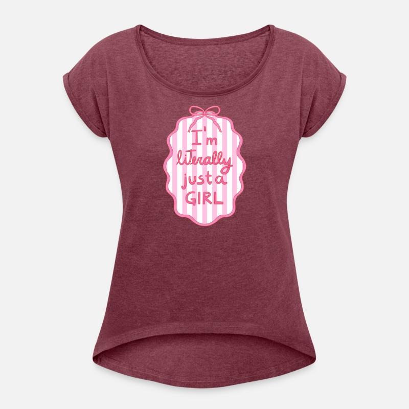 Pink Striped Girl Power Badge