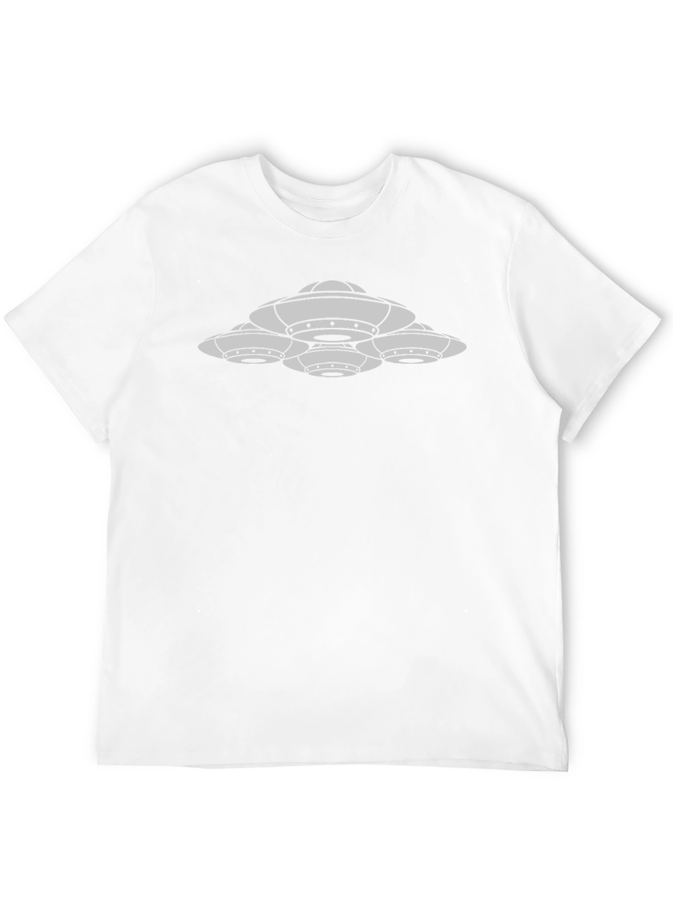 UFO Cluster Graphic Tee - Black Cotton T-Shirt