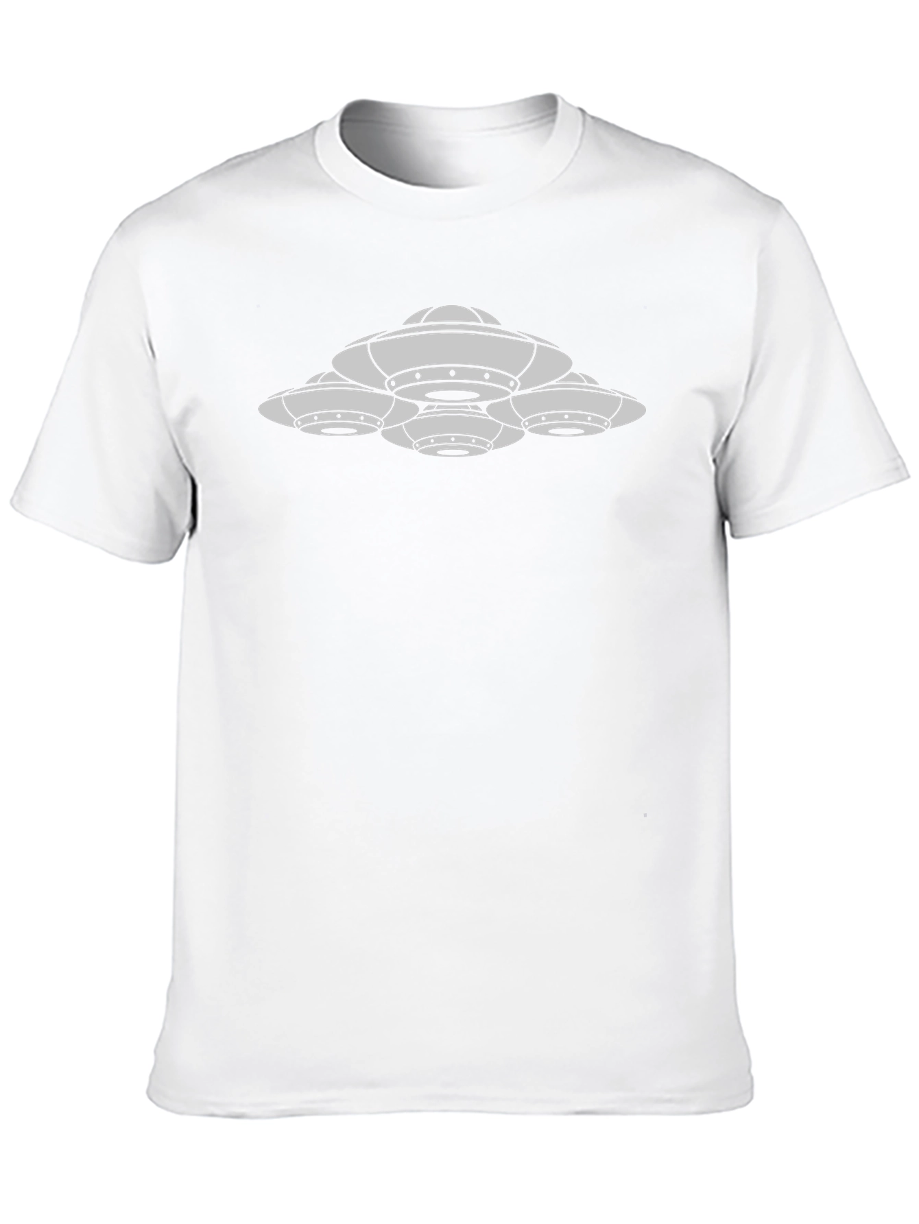 UFO Cluster Graphic Tee - Black Cotton T-Shirt
