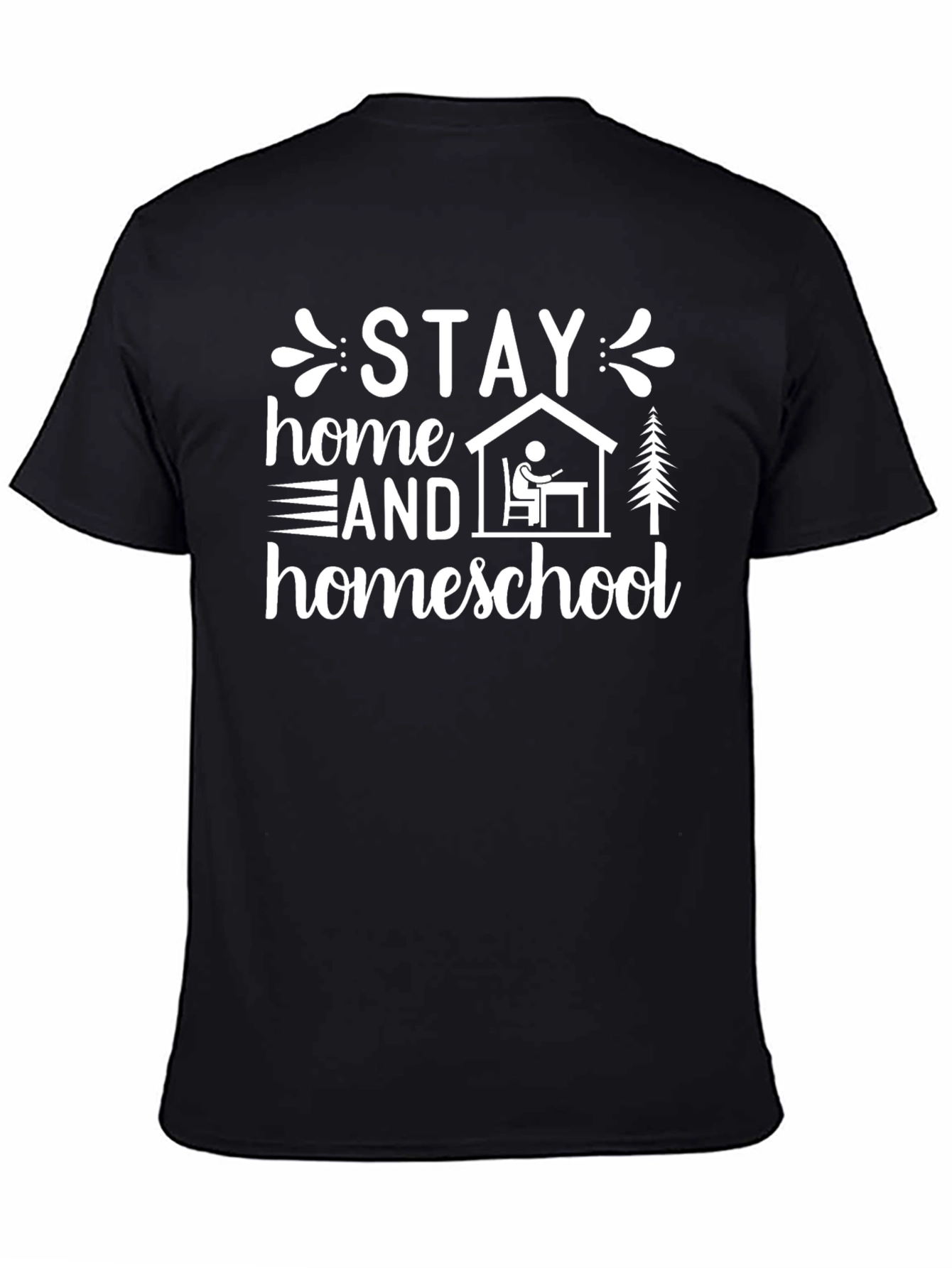 Stay Home Homeschool T-Shirt - Graphic Tee