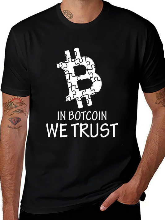 In Botcoin We Trust T-Shirt - Crypto Puzzle Piece Design