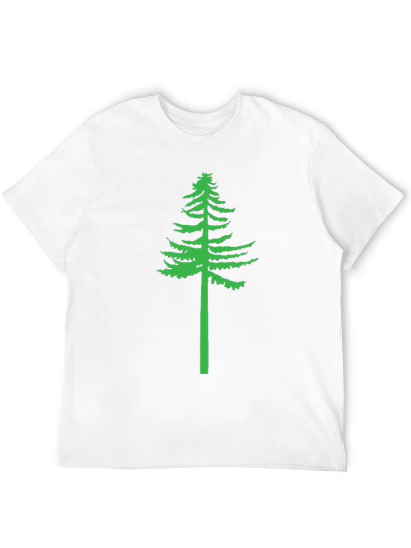 Green Tree Graphic Black T-Shirt