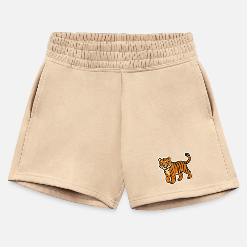 Playful Tiger Mascot Sticker