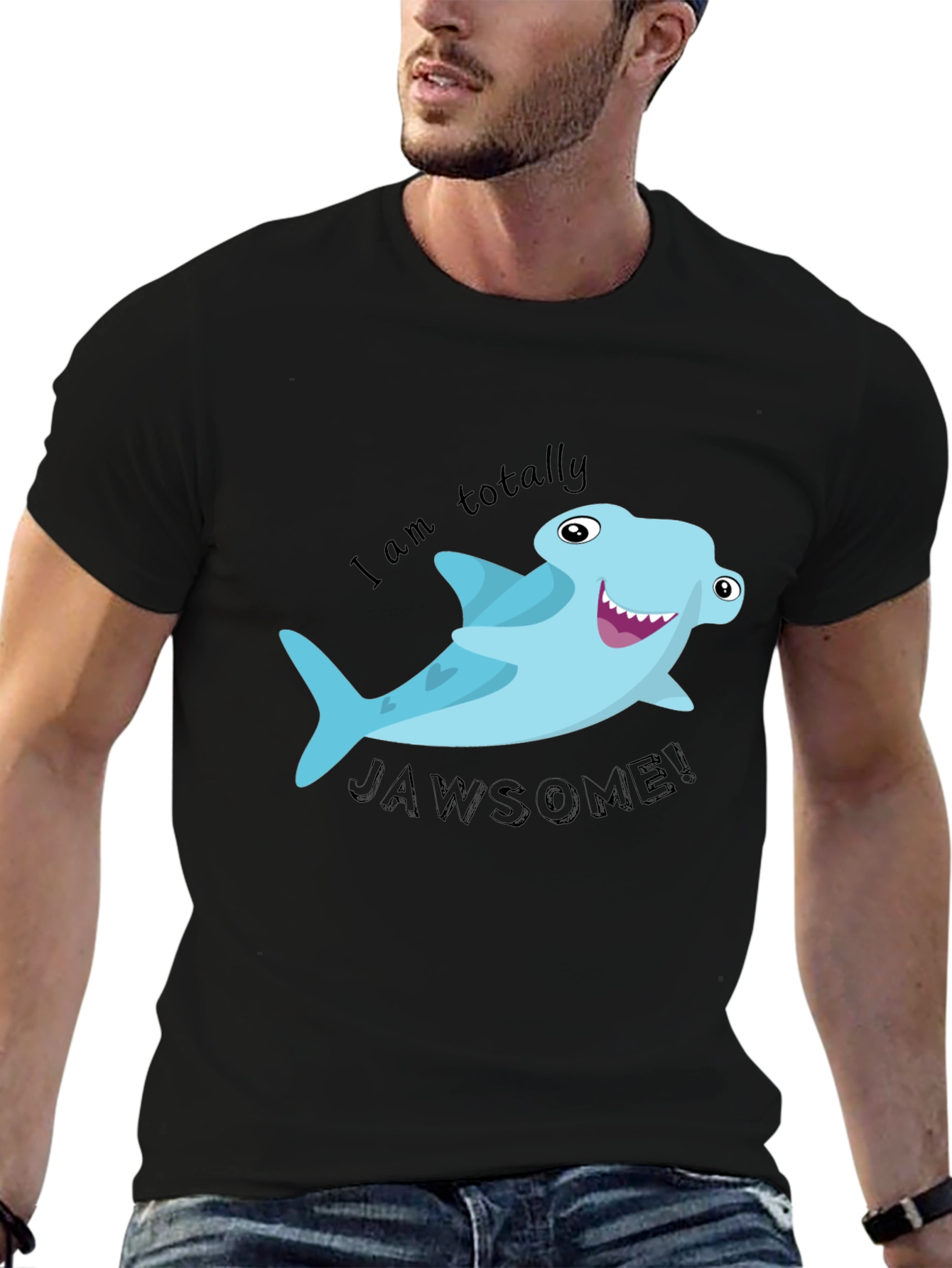 Jawsome Shark Graphic Tee - Funny Hammerhead Shark Shirt