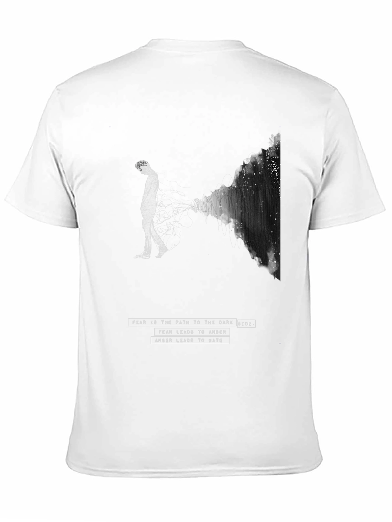 Dark Side T-Shirt - Fear Quote Graphic Tee