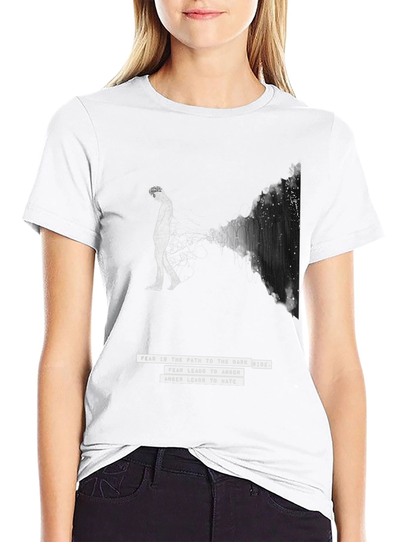 Dark Side T-Shirt - Fear Quote Graphic Tee