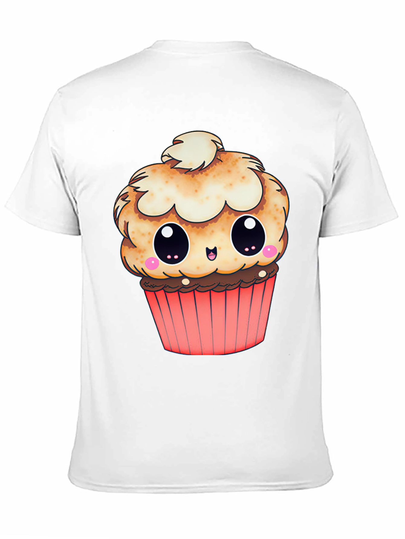 Cute Cupcake Graphic T-Shirt - Black