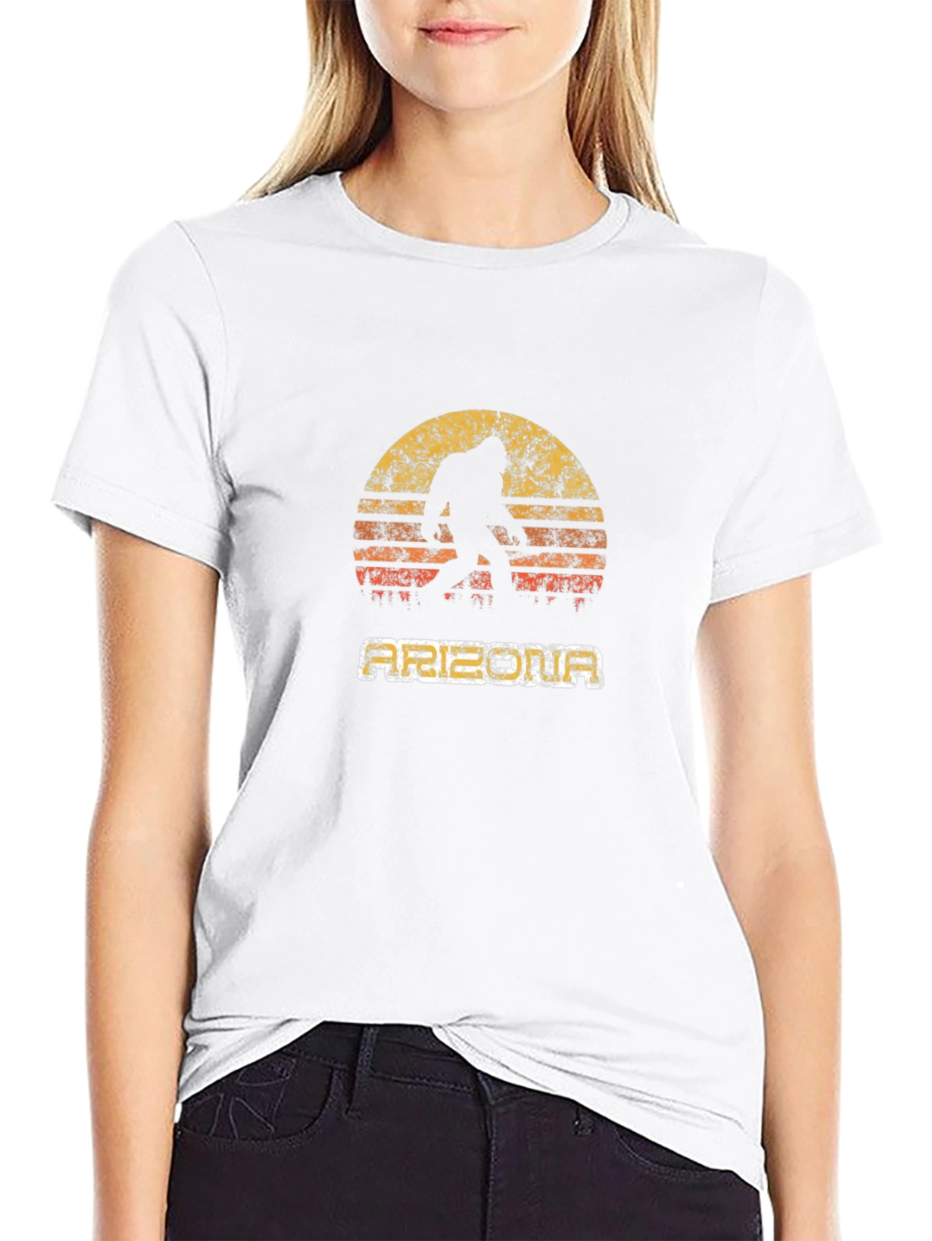 Retro Arizona Bigfoot Graphic T-Shirt