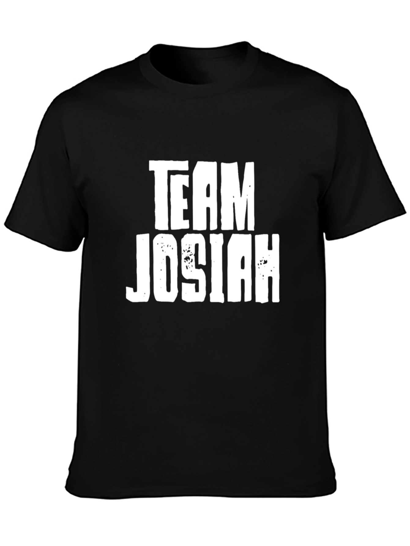 Team Josiah Black Cotton Graphic Tee Shirt