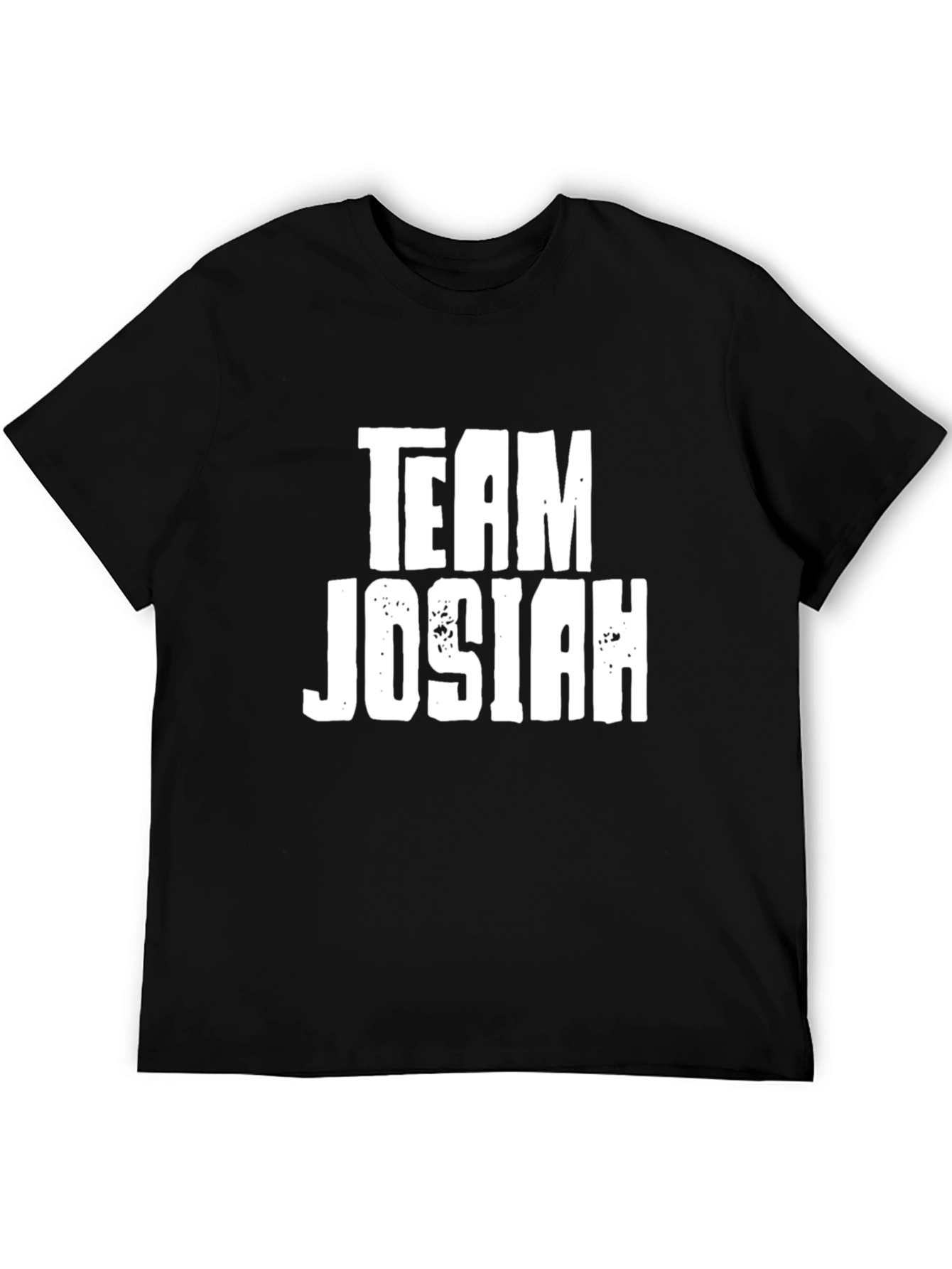 Team Josiah Black Cotton Graphic Tee Shirt