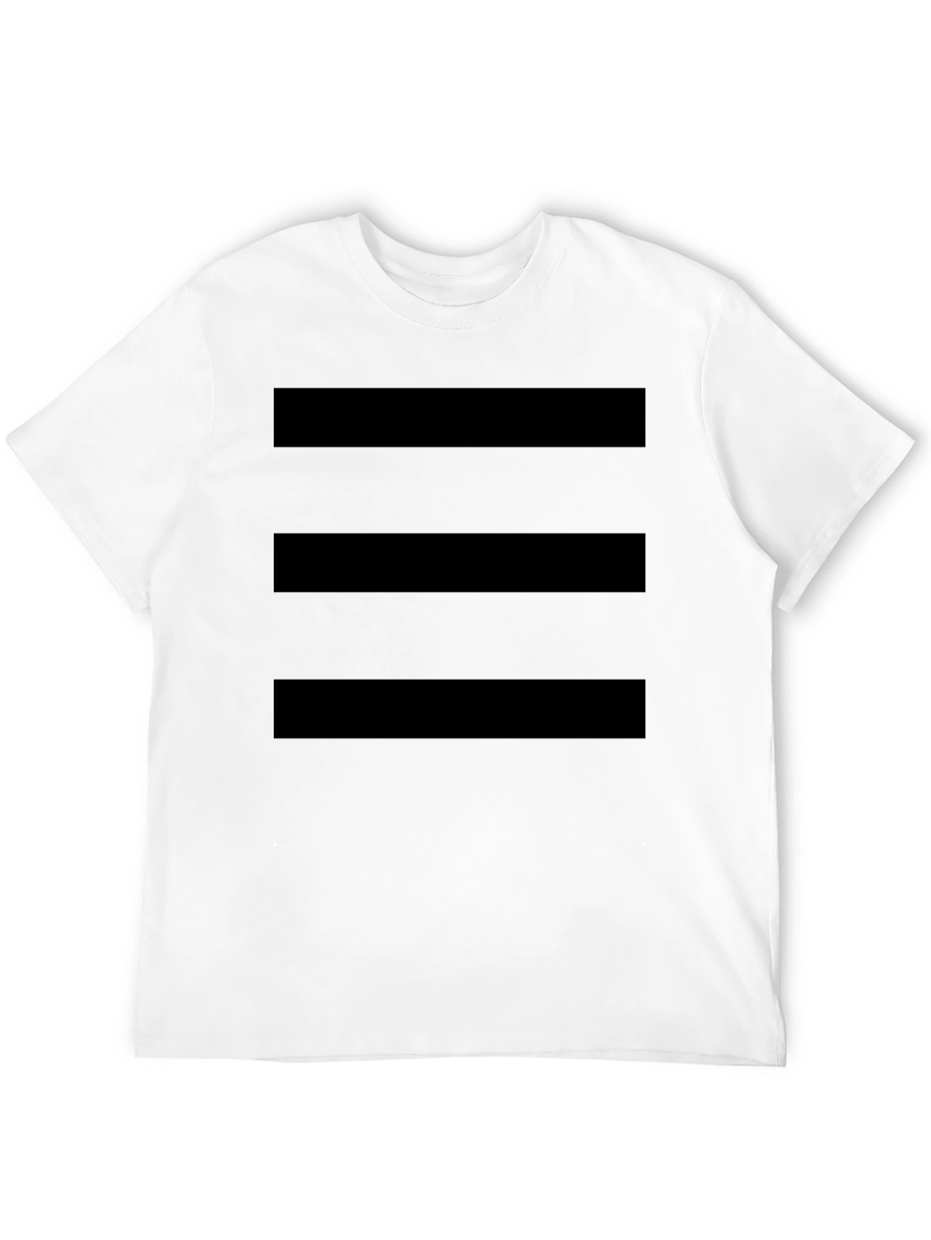Black Striped Graphic Tee - Modern Casual Style