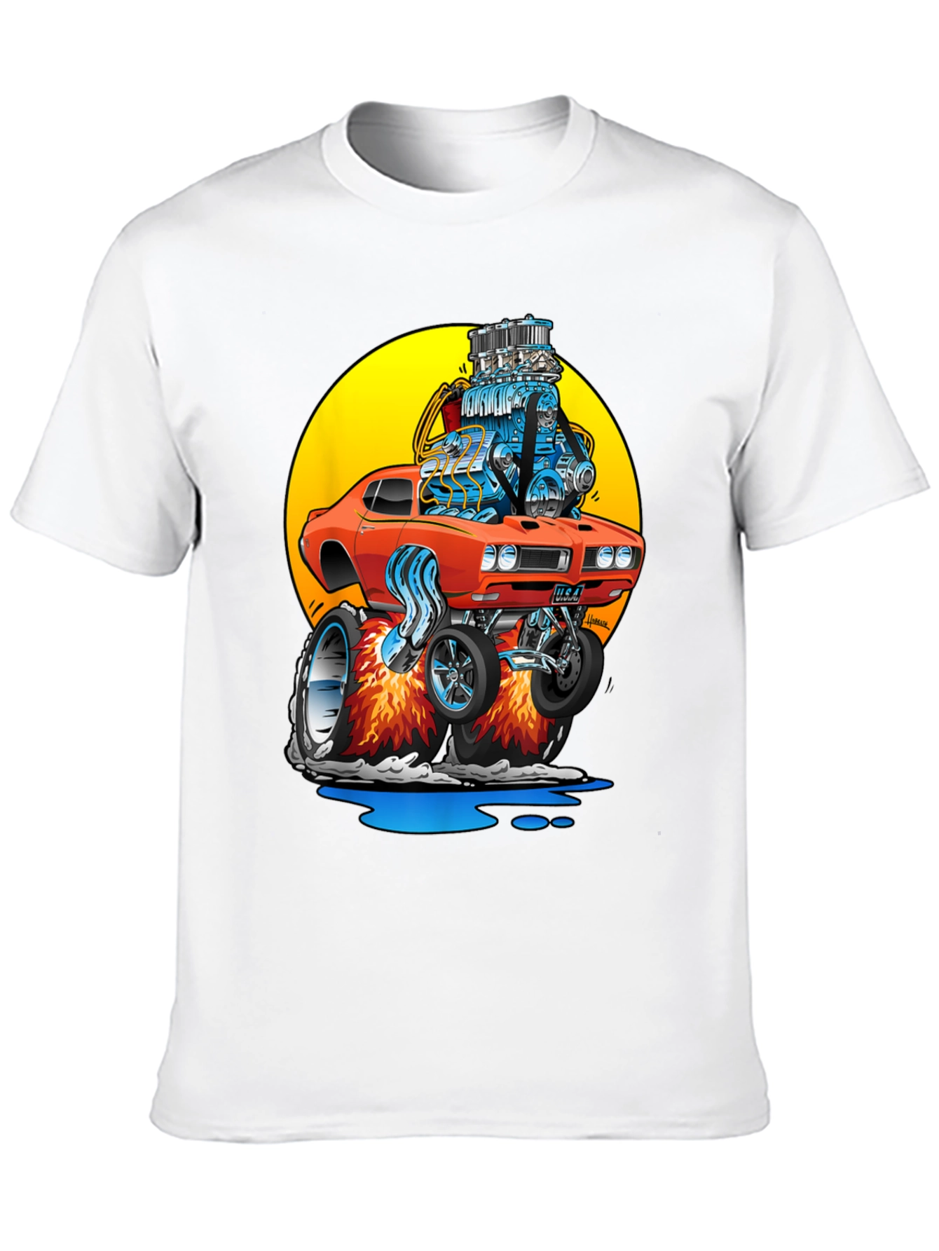 Cartoon Hot Rod T-Shirt