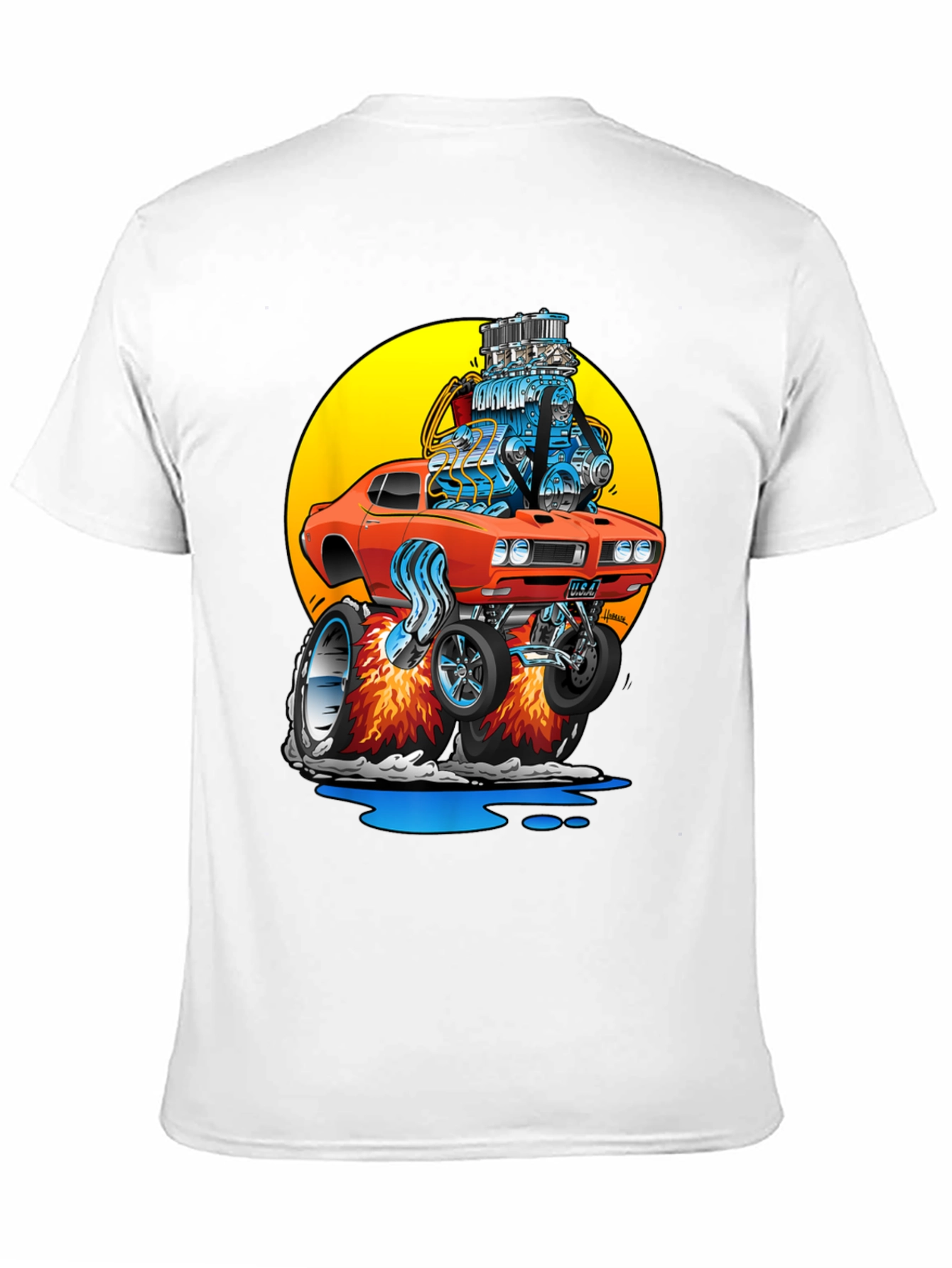 Cartoon Hot Rod T-Shirt