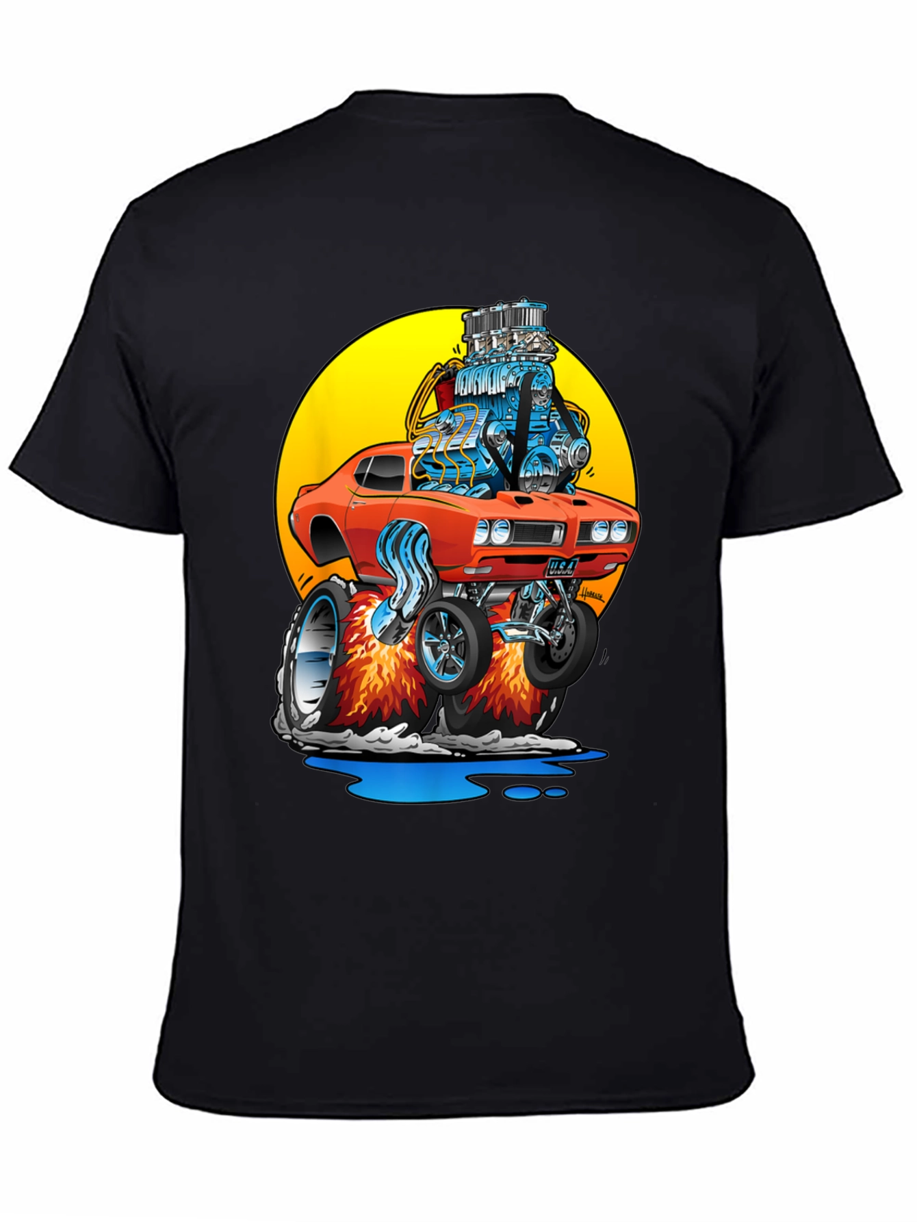 Cartoon Hot Rod T-Shirt