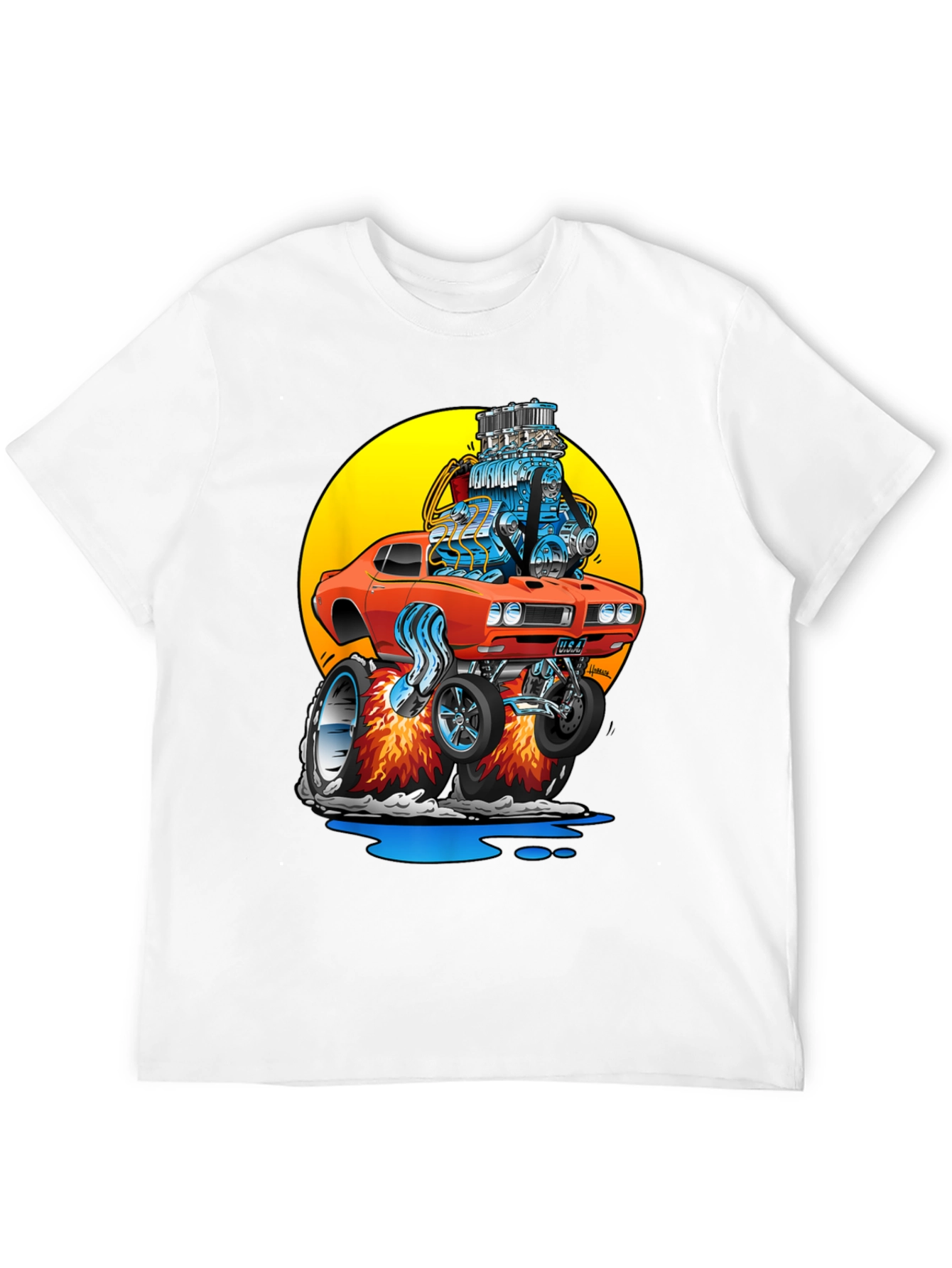 Cartoon Hot Rod T-Shirt