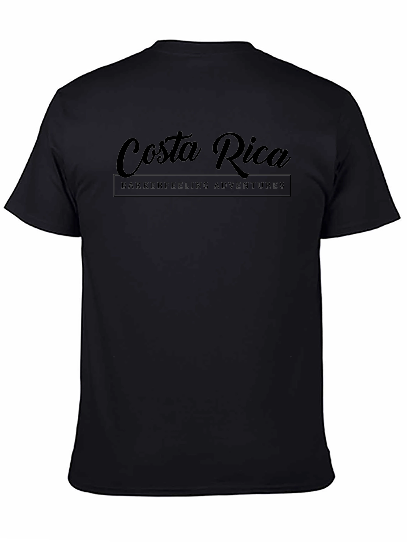 Costa Rica Bakkerfeeling Adventures Black T-Shirt