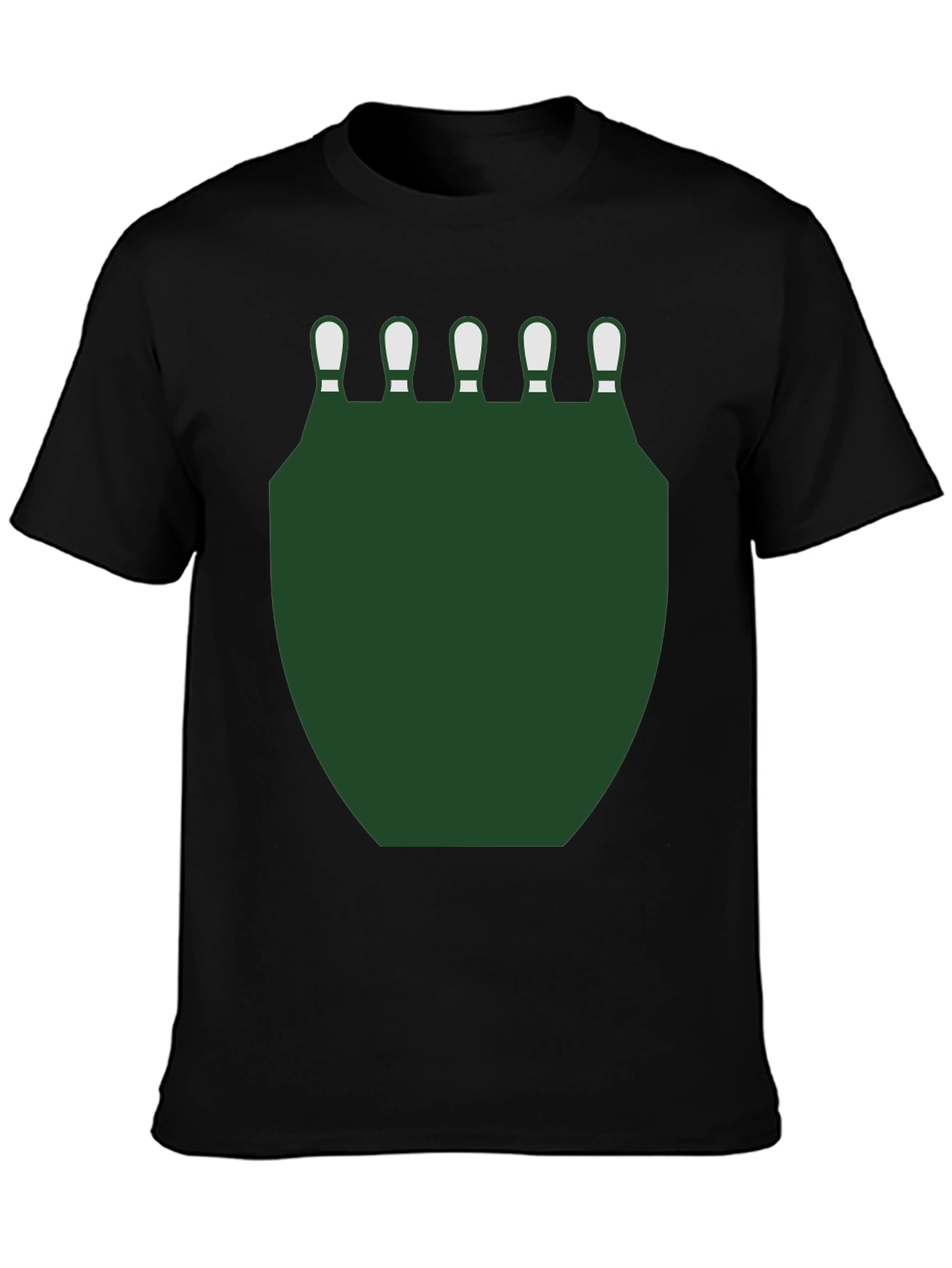 Bowling Pins & Green Shield Graphic Tee