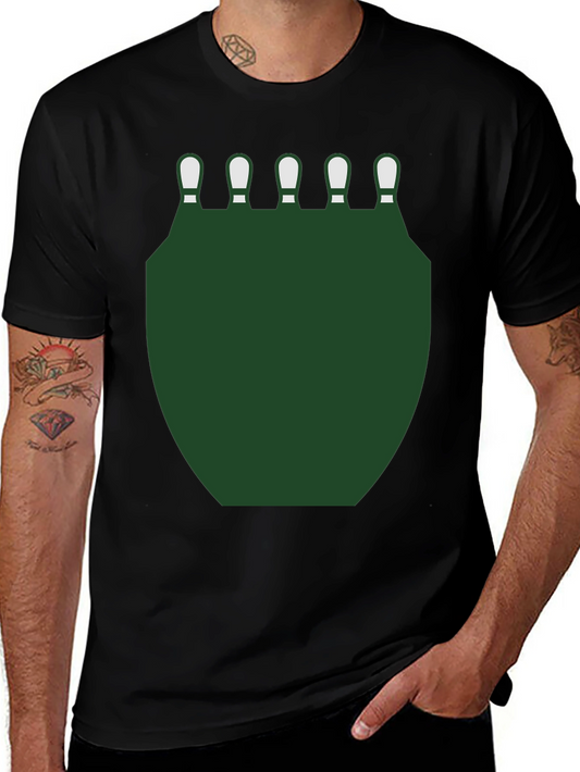 Bowling Pins & Green Shield Graphic Tee