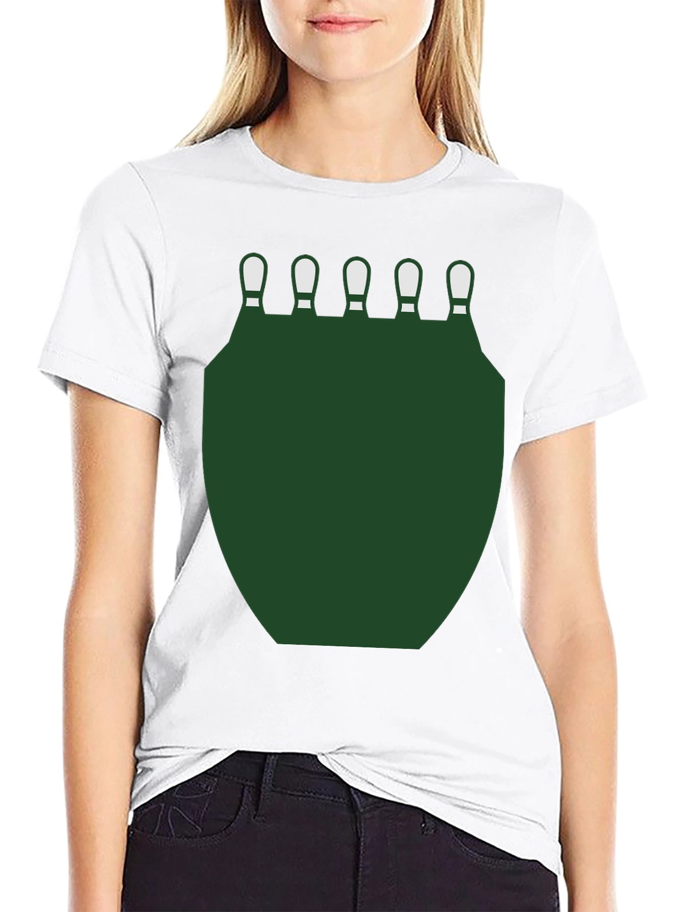 Bowling Pins & Green Shield Graphic Tee