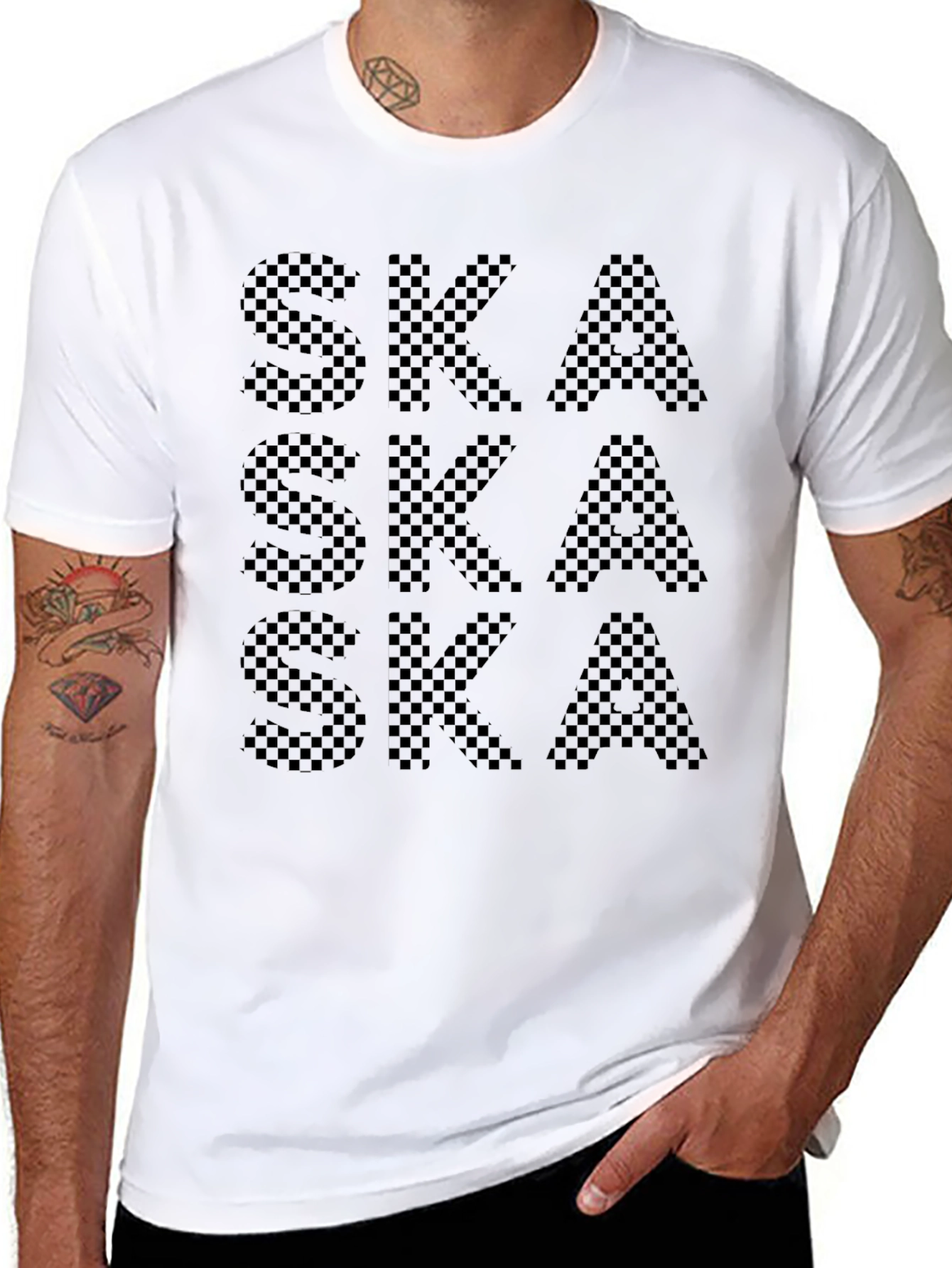 Ska Checkerboard T-Shirt - Stylish Music Tee