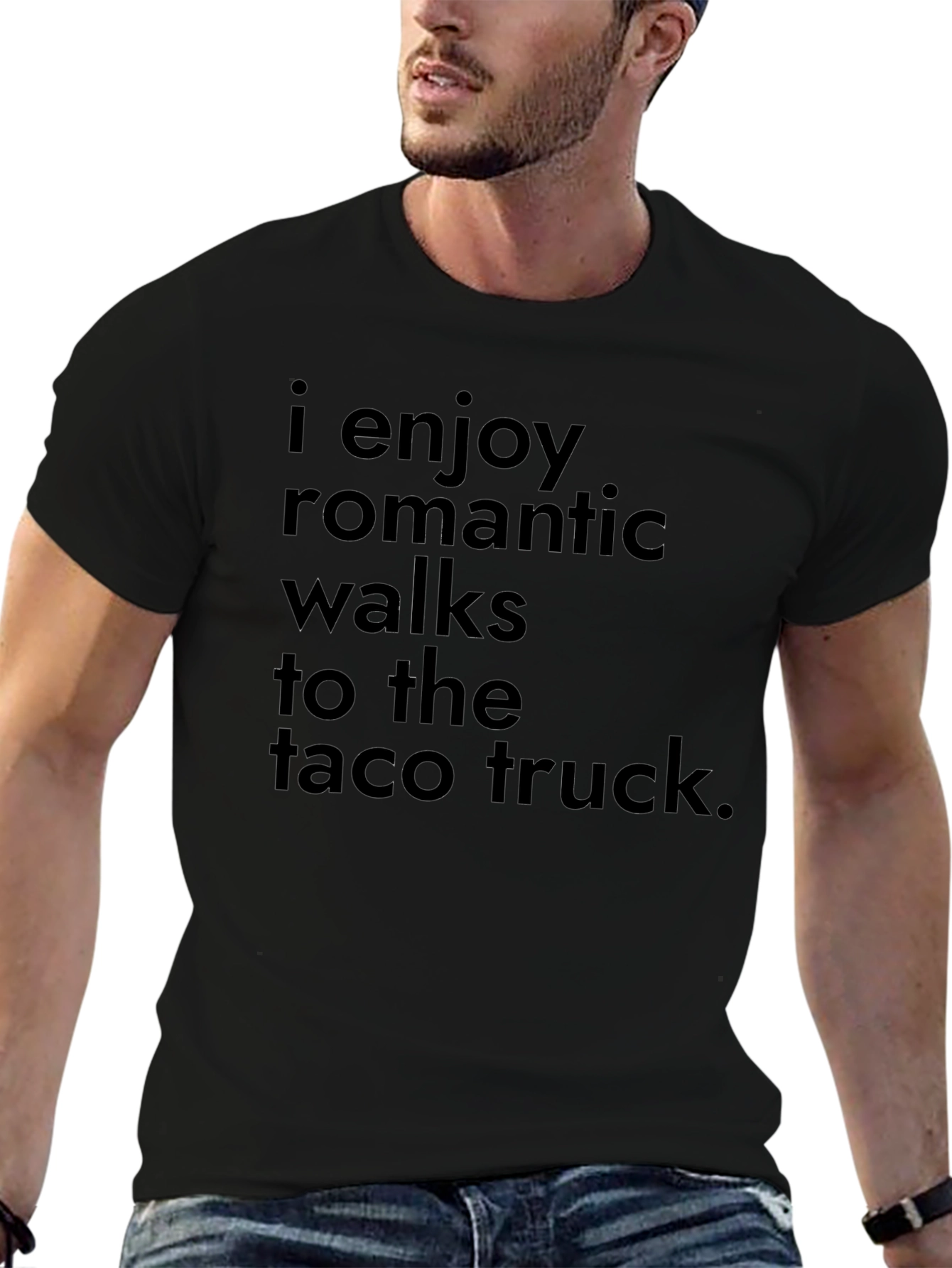 Funny Taco Truck Romantic Walks T-Shirt