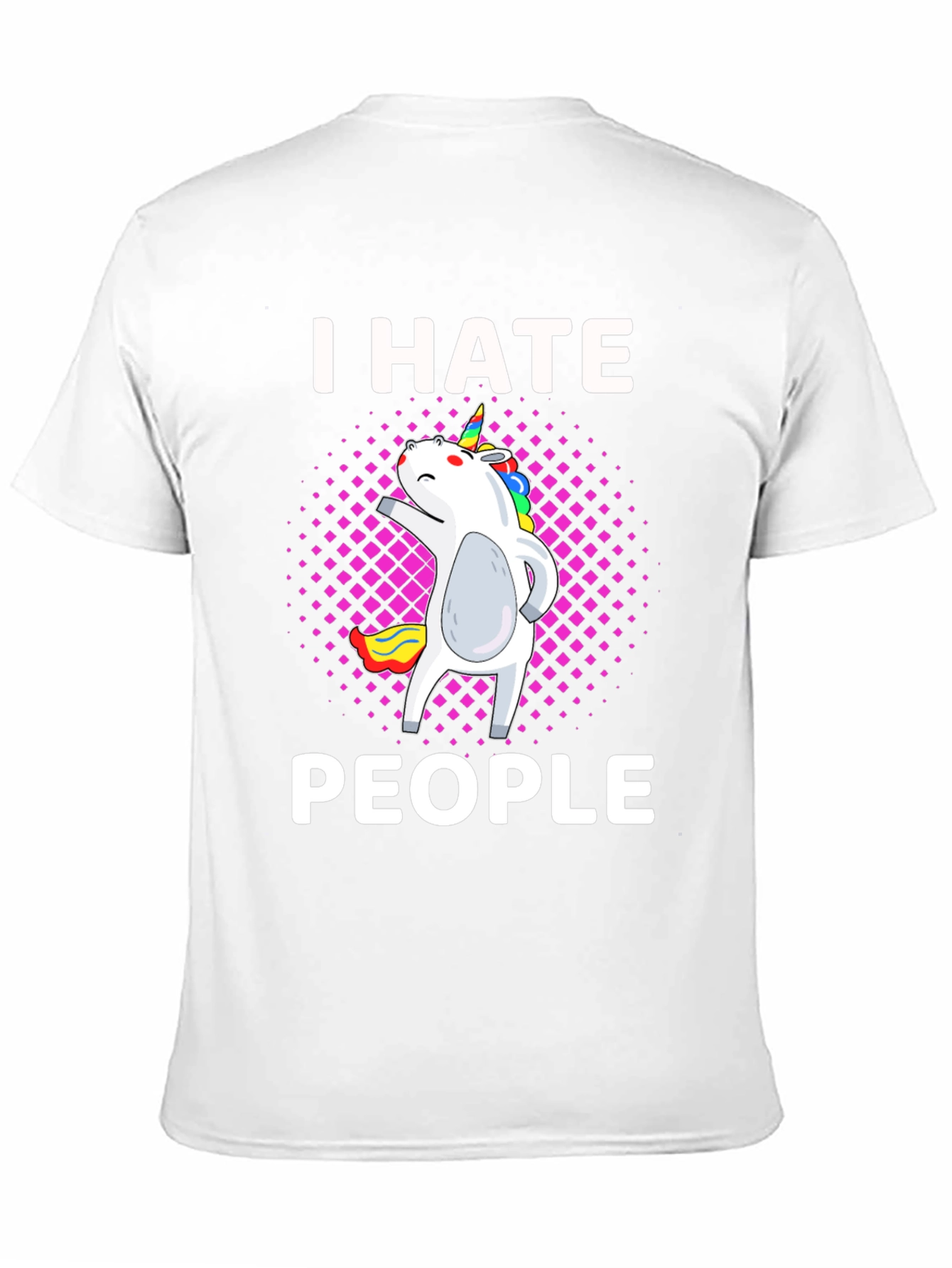 I Hate People Unicorn Graphic T-Shirt