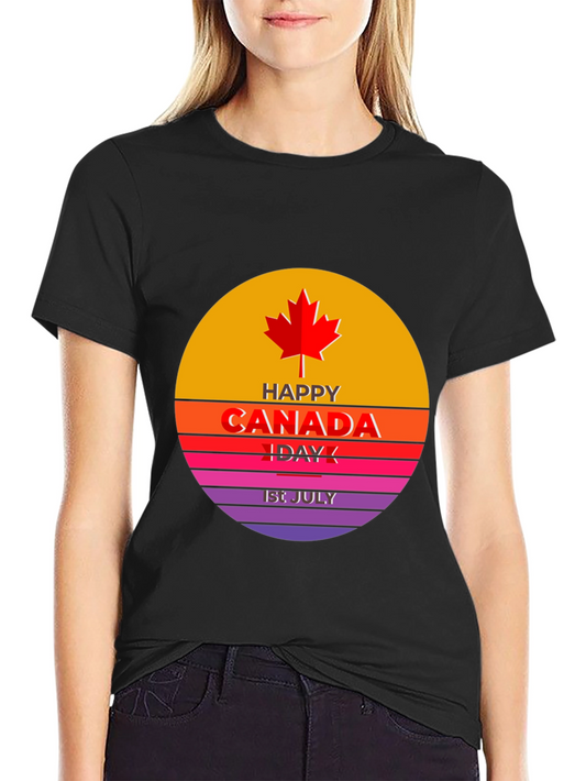 Canada Day T-Shirt - Red Maple Leaf Design