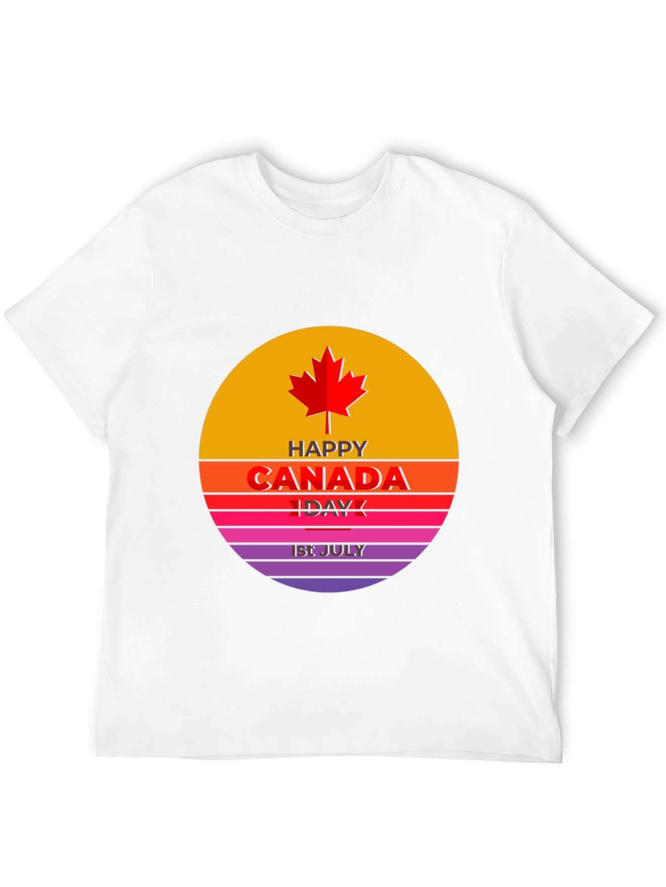 Canada Day T-Shirt - Red Maple Leaf Design