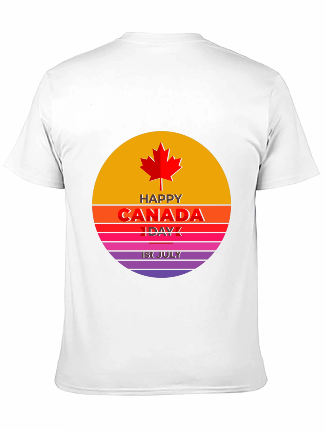 Canada Day T-Shirt - Red Maple Leaf Design