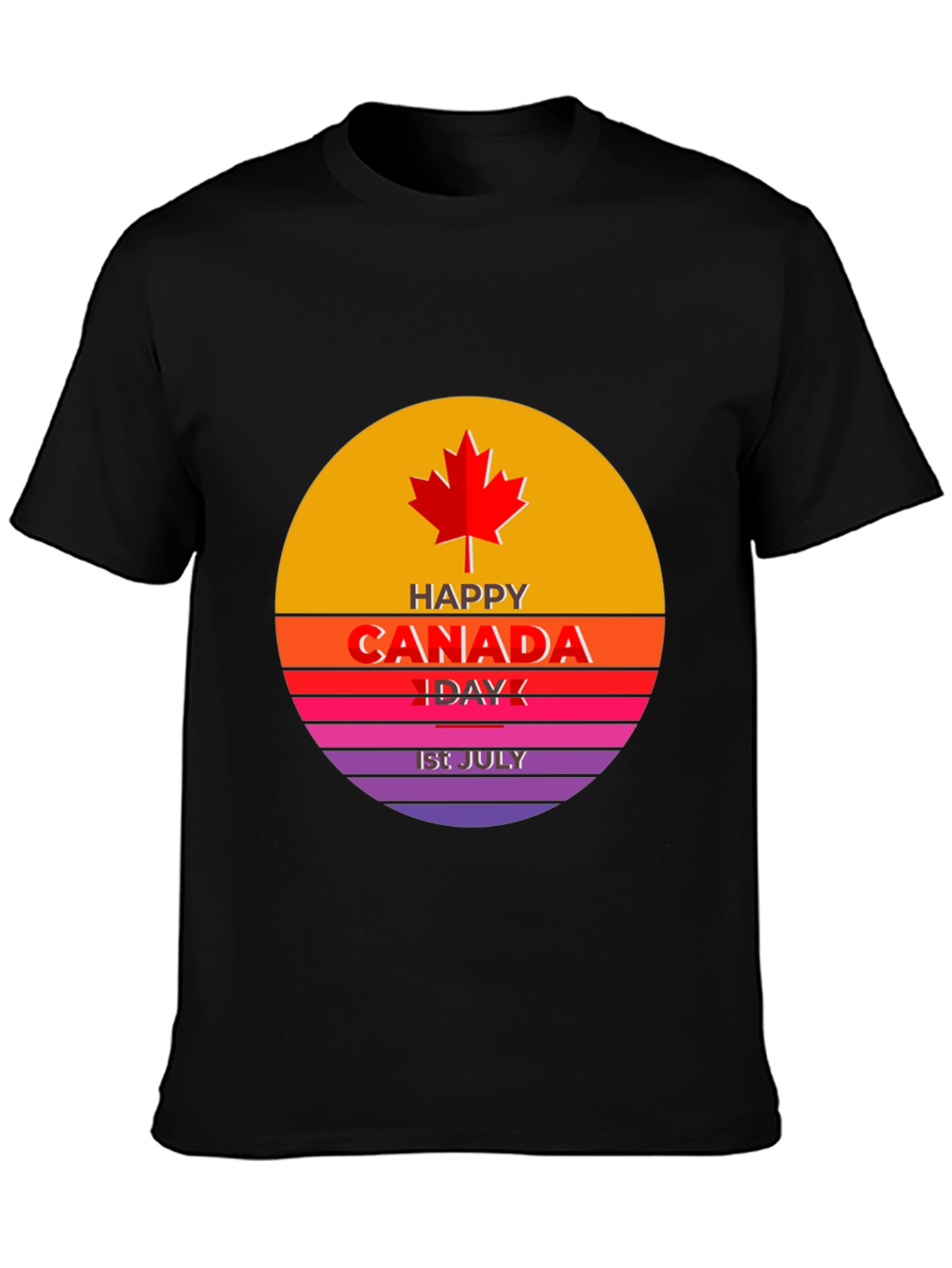 Canada Day T-Shirt - Red Maple Leaf Design