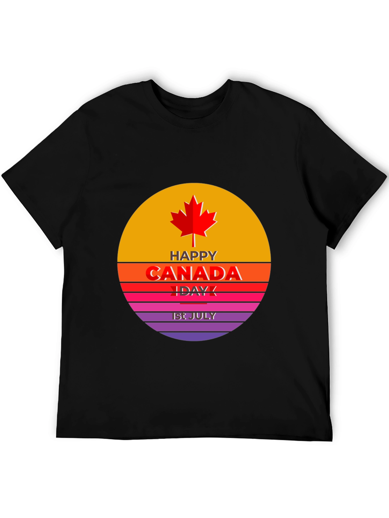 Canada Day T-Shirt - Red Maple Leaf Design