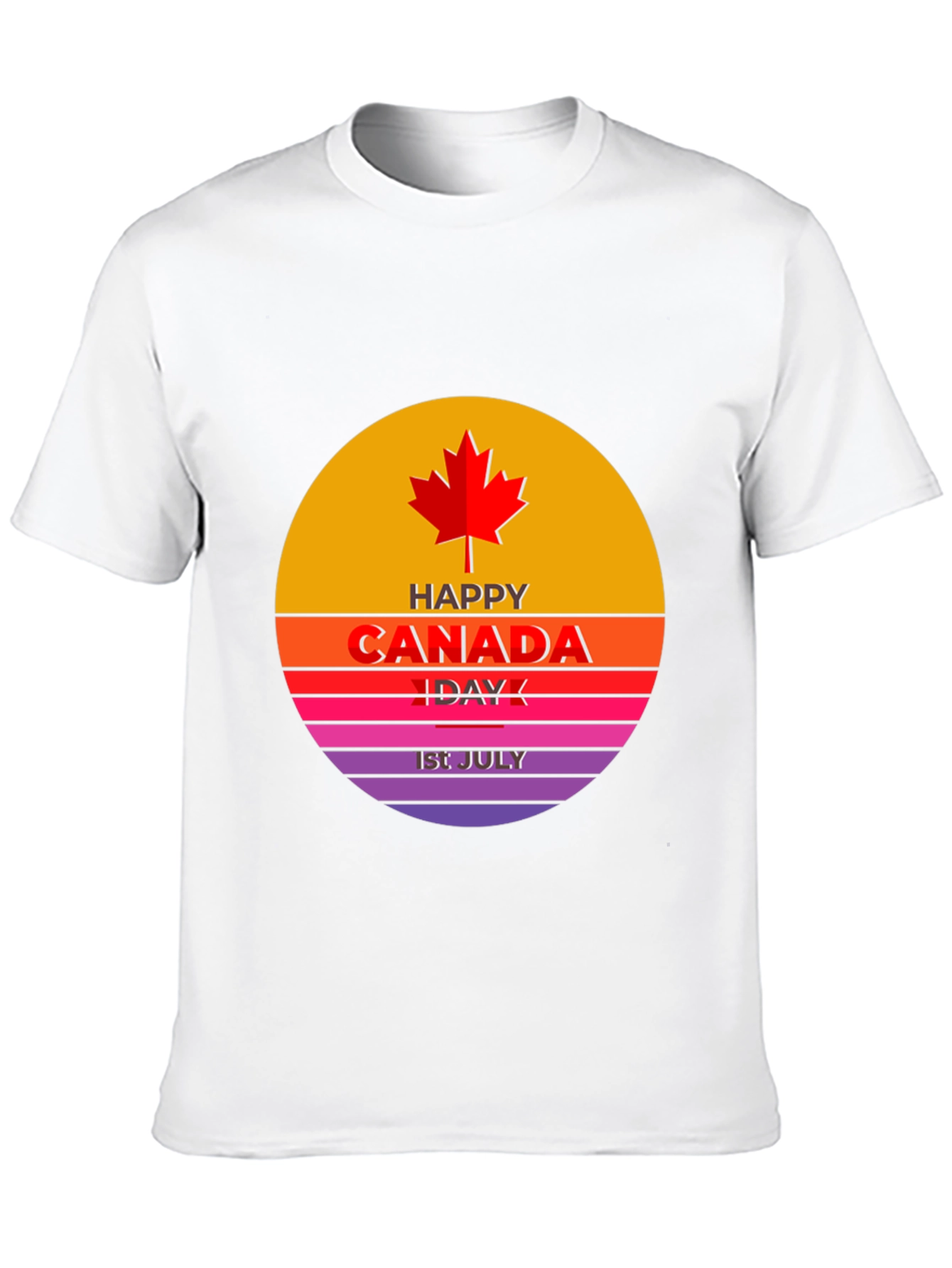 Canada Day T-Shirt - Red Maple Leaf Design