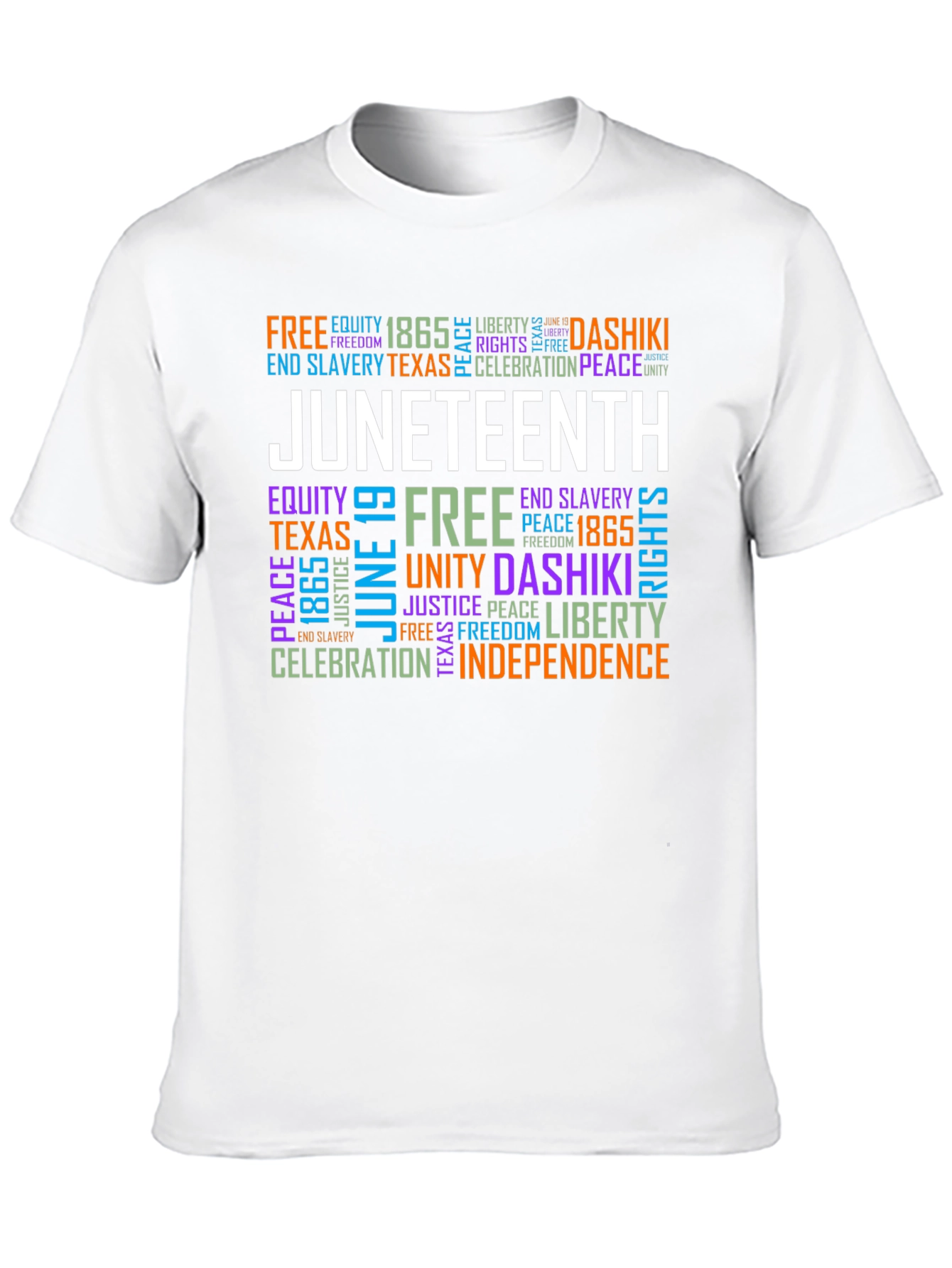 Juneteenth Word Cloud Graphic T-Shirt