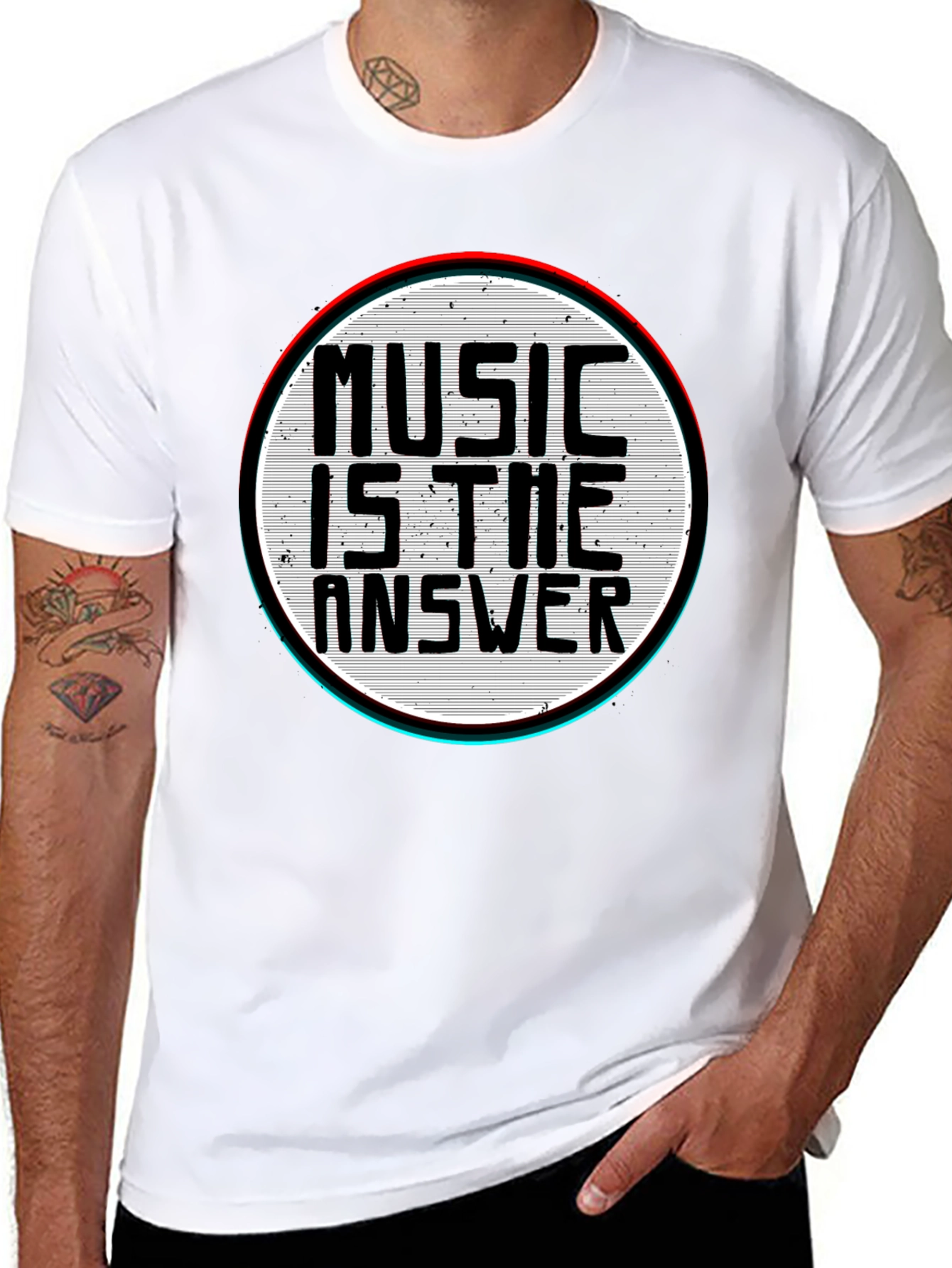 Music Is The Answer Graphic T-Shirt