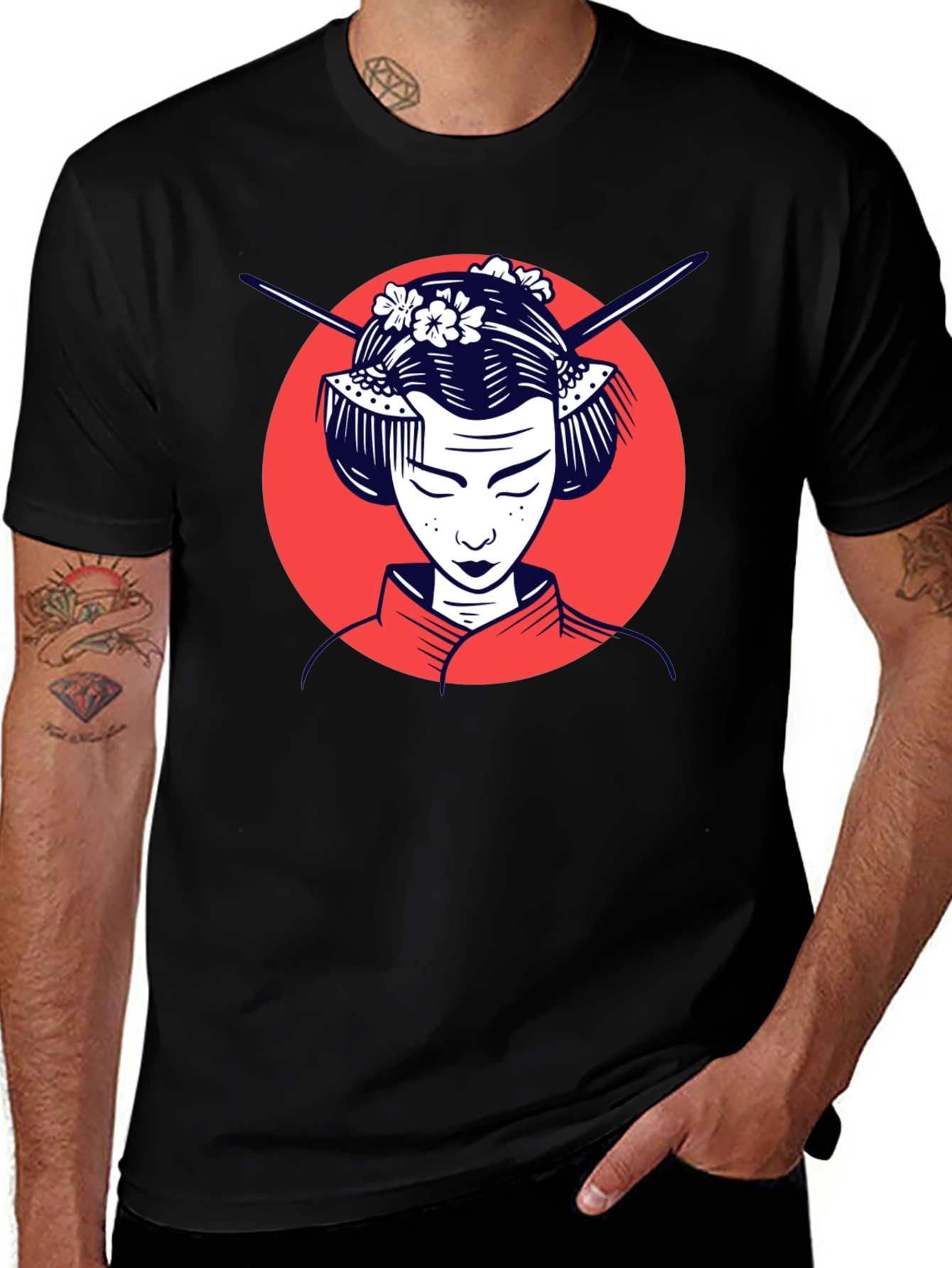 Geisha Graphic Tee - Stylish Unisex T-Shirt