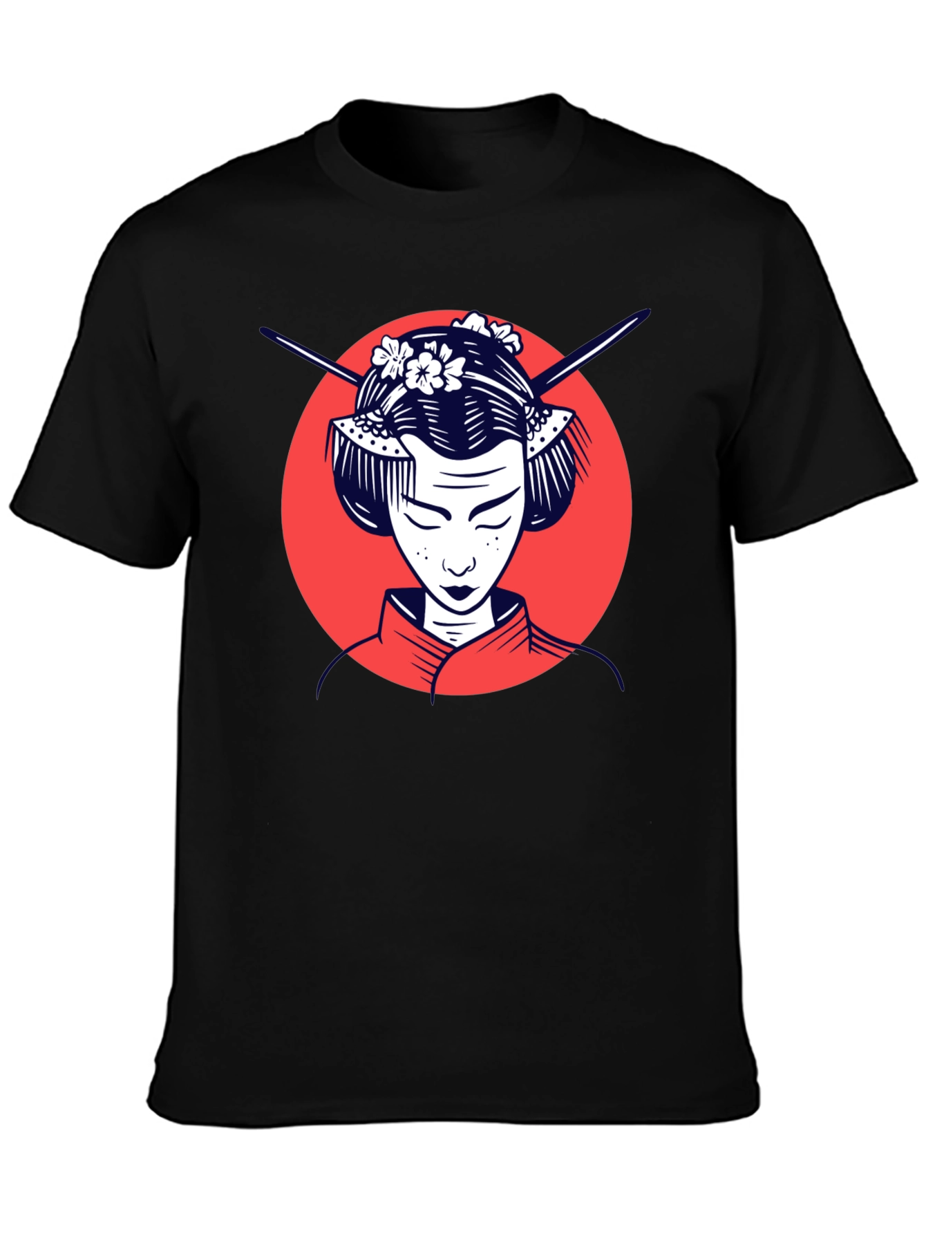 Geisha Graphic Tee - Stylish Unisex T-Shirt