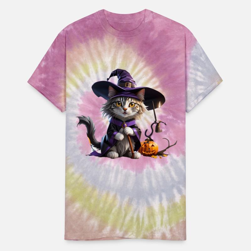 Pumpkin Halloween Cat Witch Cute Kitten Hallow