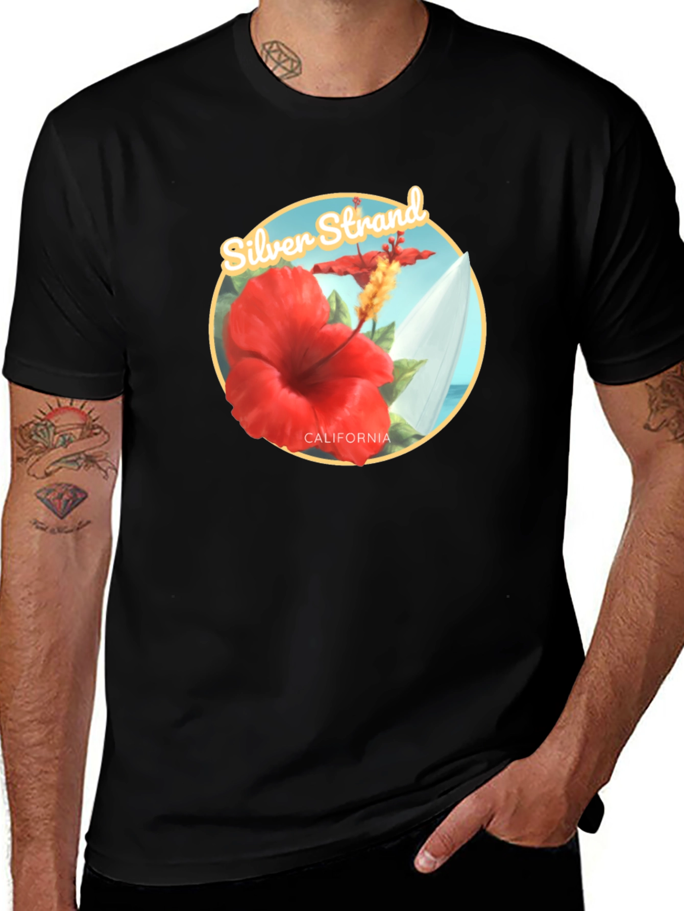 Silver Strand California Graphic Tee