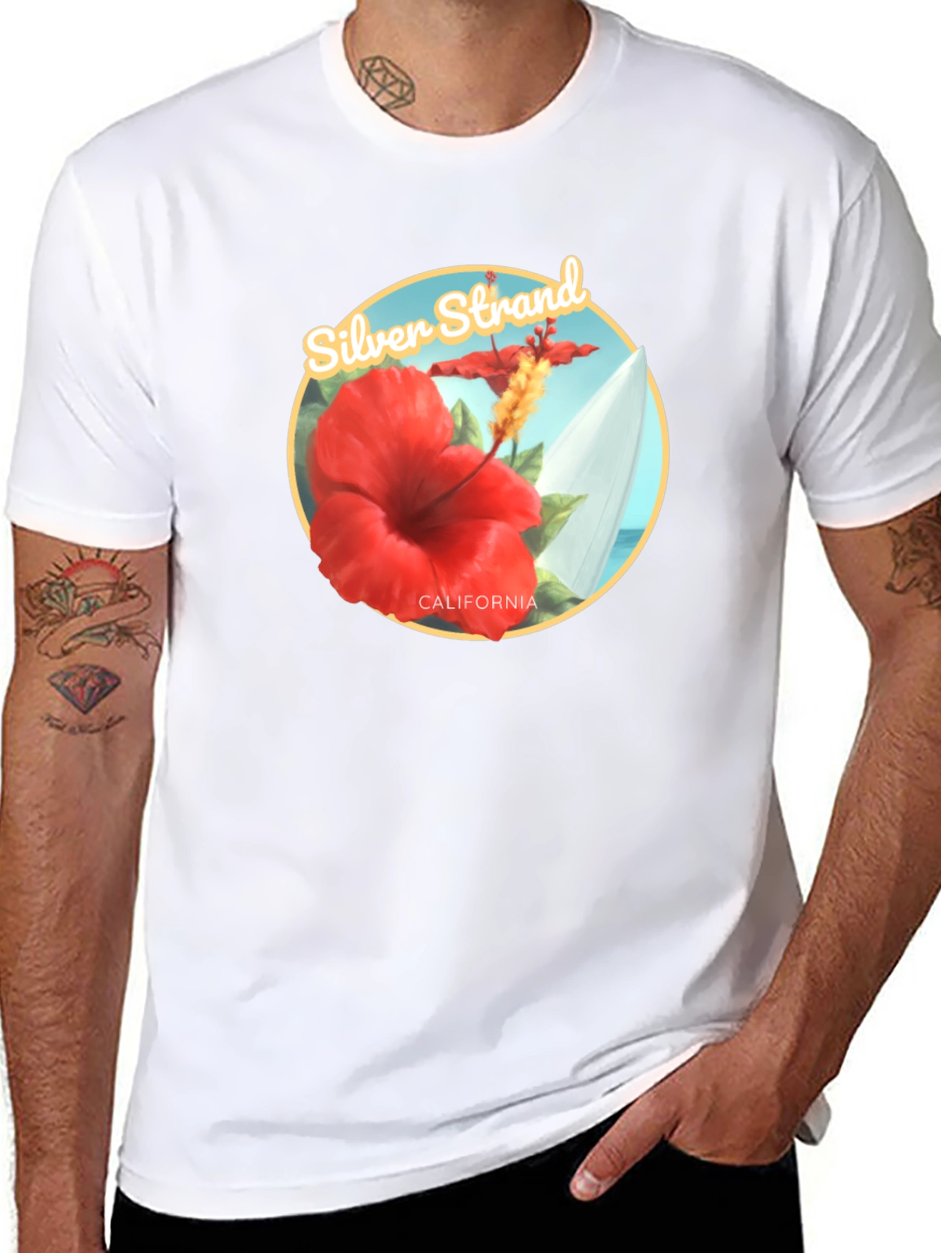 Silver Strand California Graphic Tee