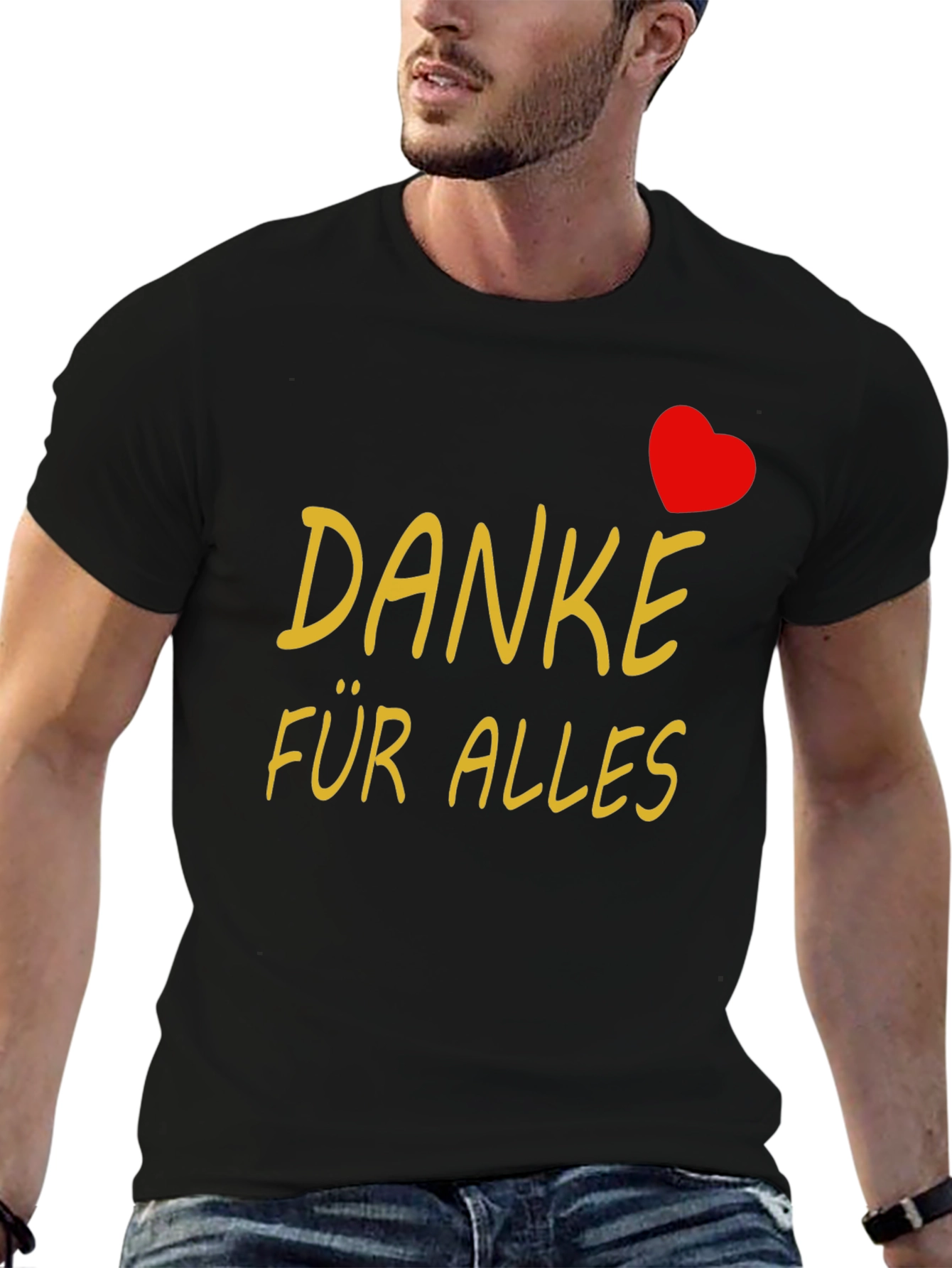Danke Für Alles Black T-Shirt