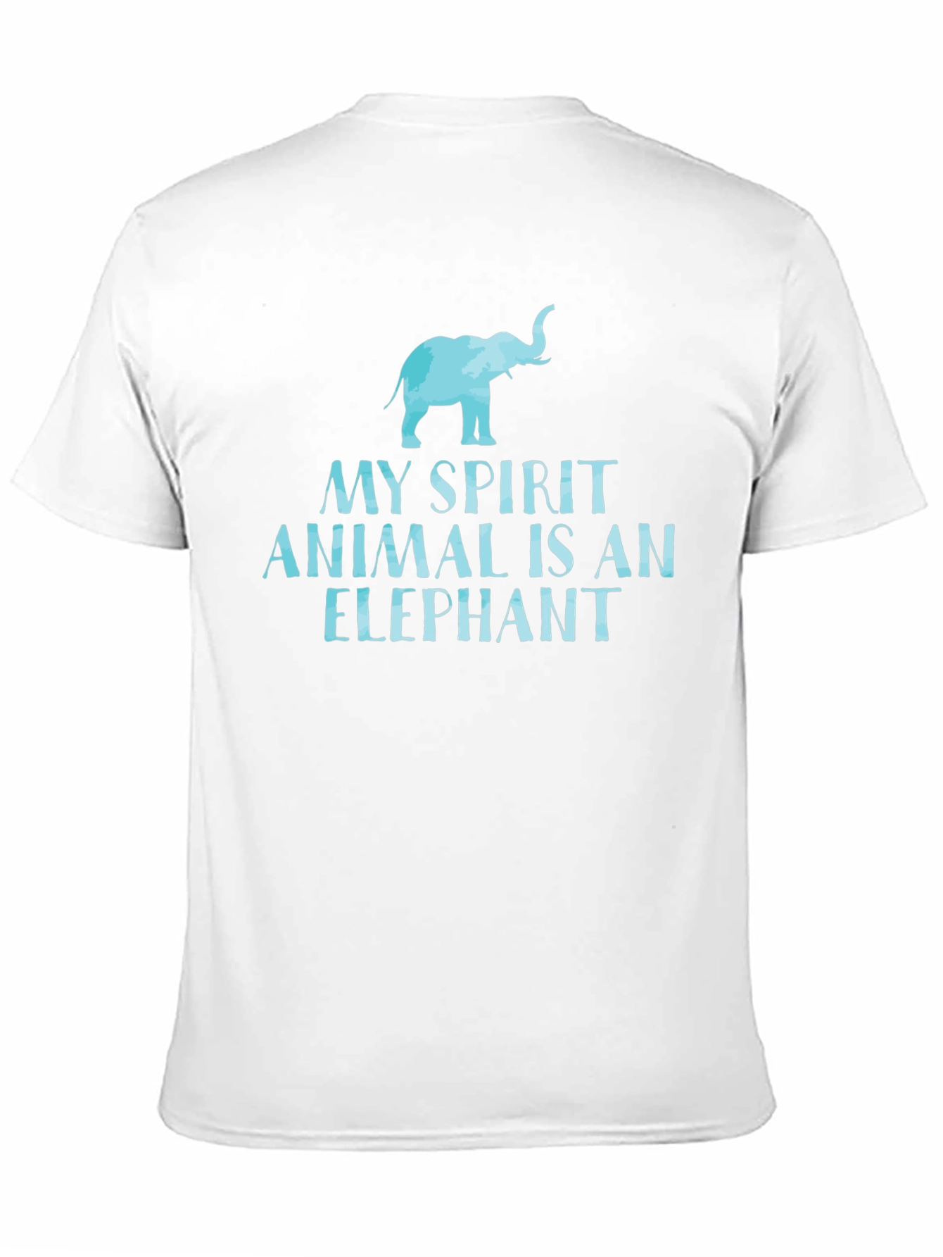 Elephant Spirit Animal Graphic T-Shirt - Black Cotton Tee