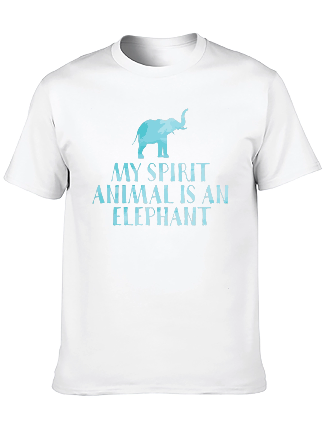 Elephant Spirit Animal Graphic T-Shirt - Black Cotton Tee