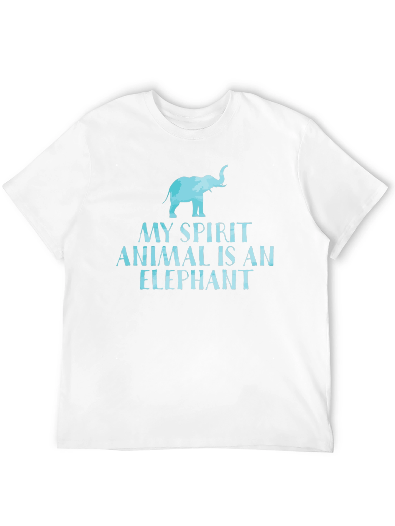 Elephant Spirit Animal Graphic T-Shirt - Black Cotton Tee