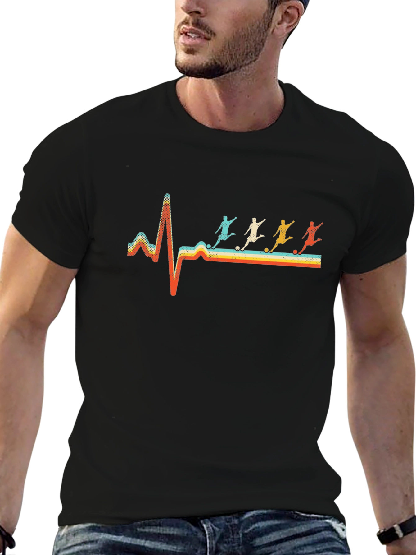 Soccer Heartbeat Graphic Tee