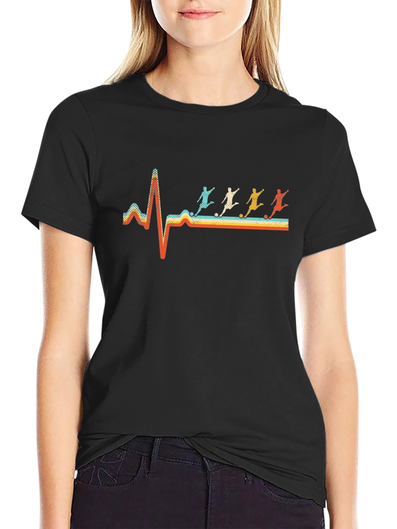 Soccer Heartbeat Graphic Tee