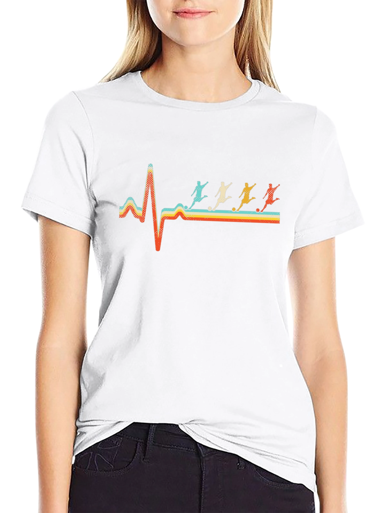 Soccer Heartbeat Graphic Tee