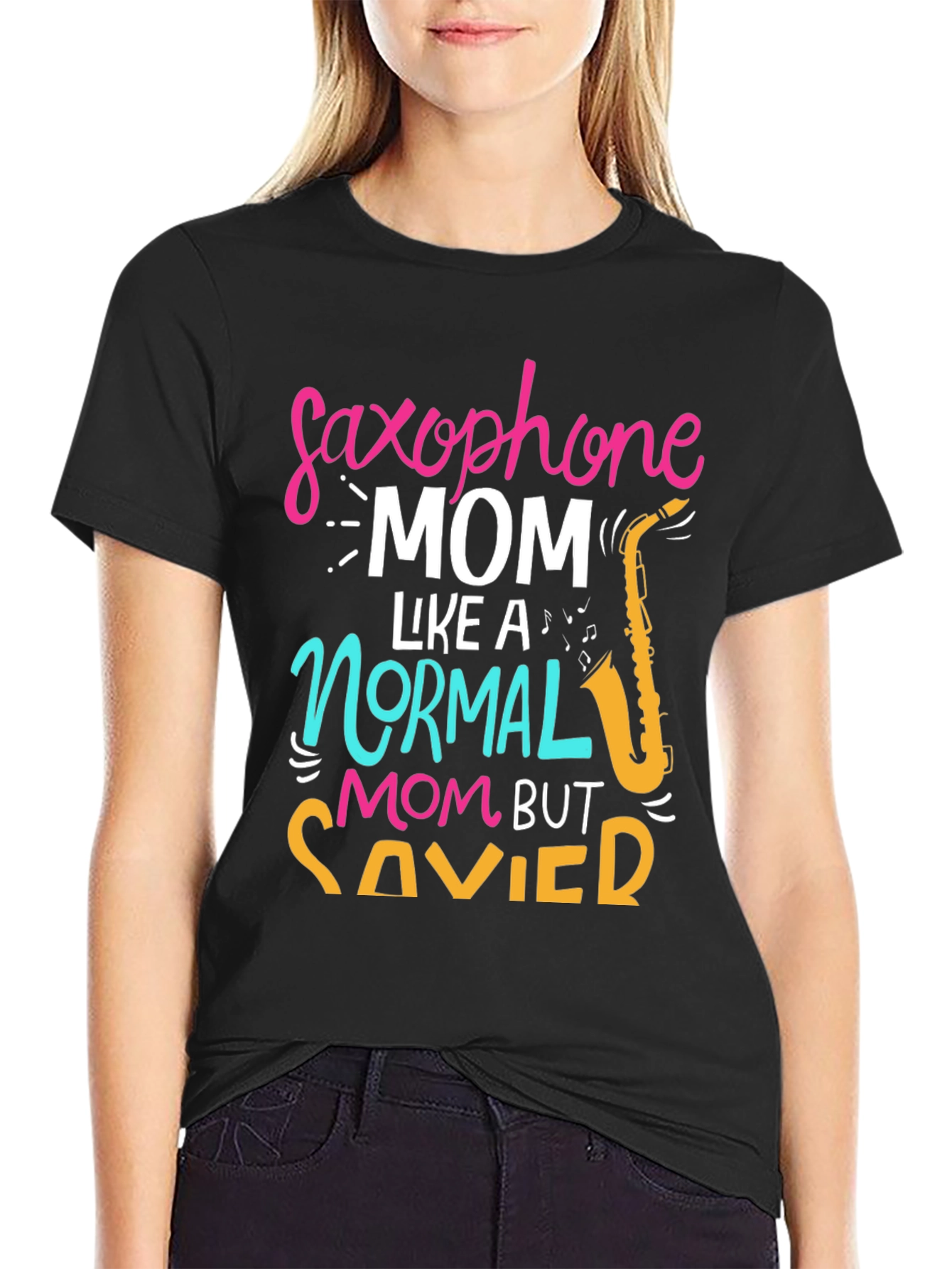 Saxophone Mom T-Shirt - Savvy & Stylish!