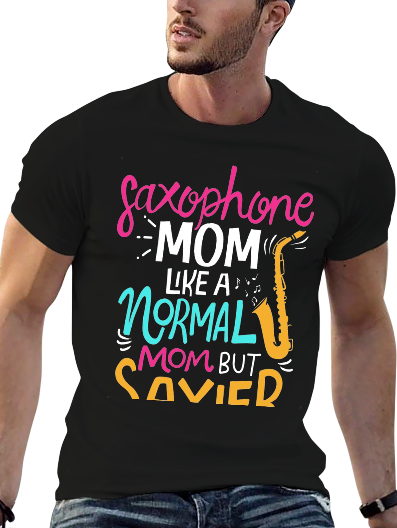 Saxophone Mom T-Shirt - Savvy & Stylish!