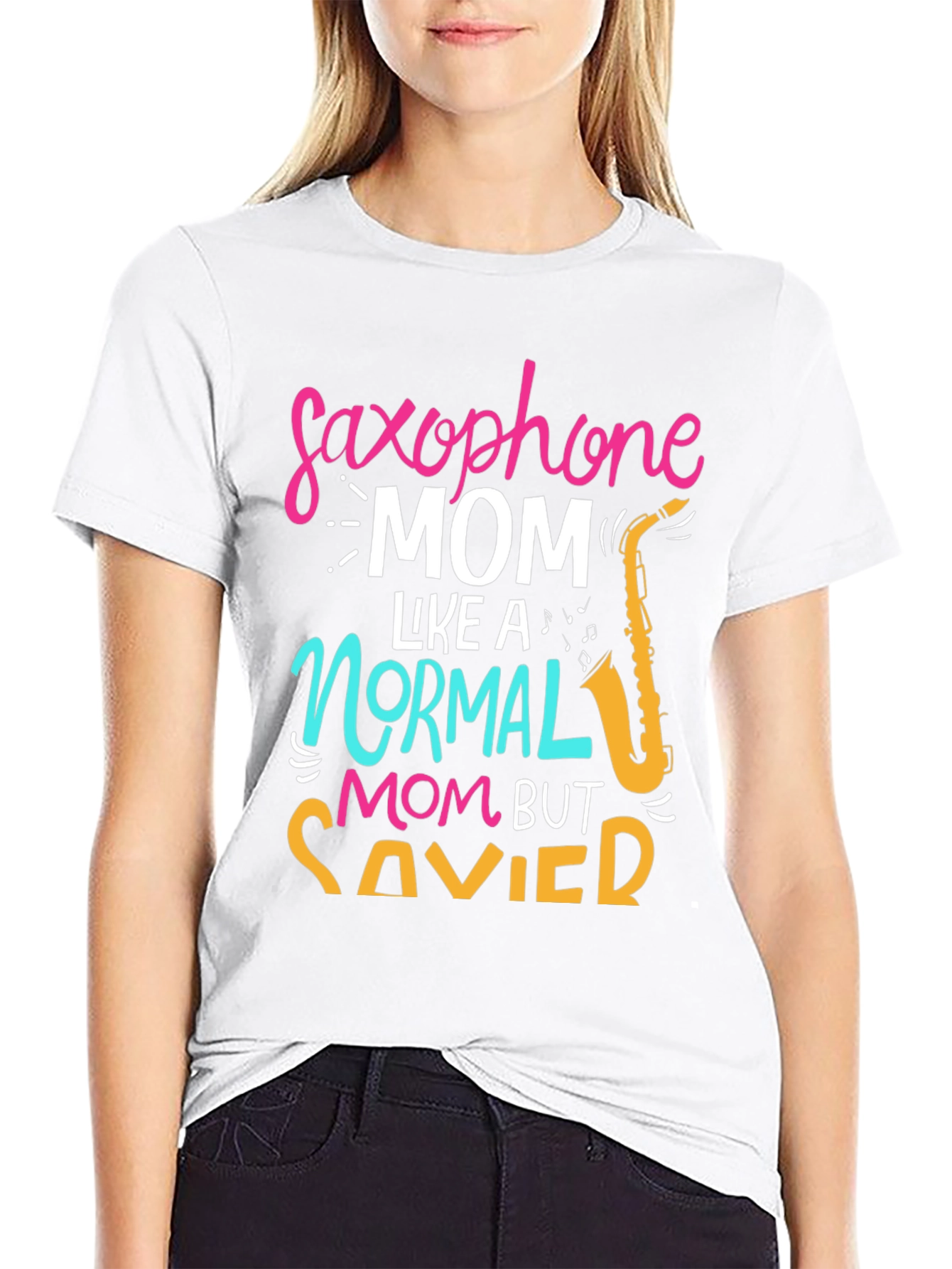 Saxophone Mom T-Shirt - Savvy & Stylish!