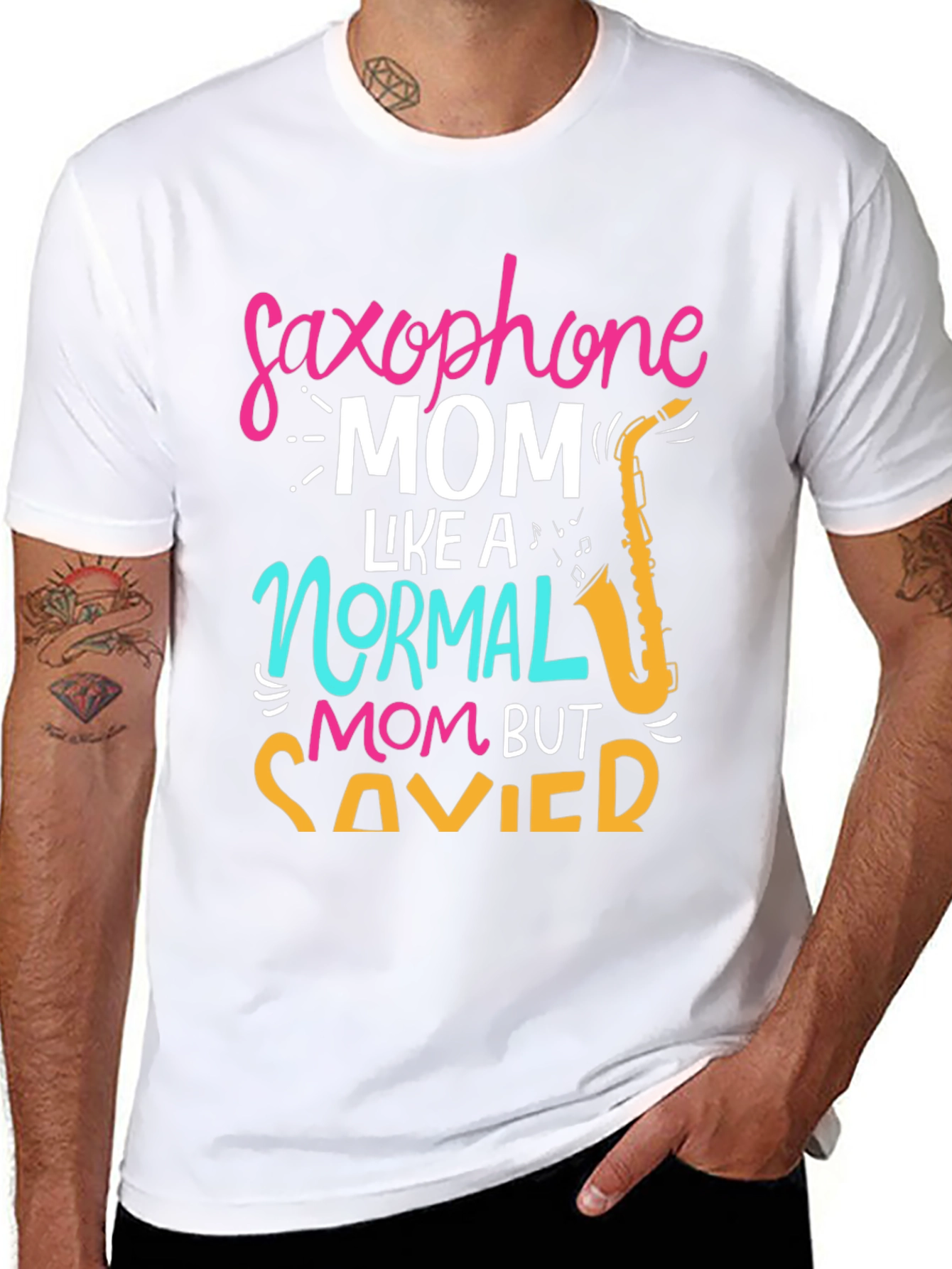 Saxophone Mom T-Shirt - Savvy & Stylish!